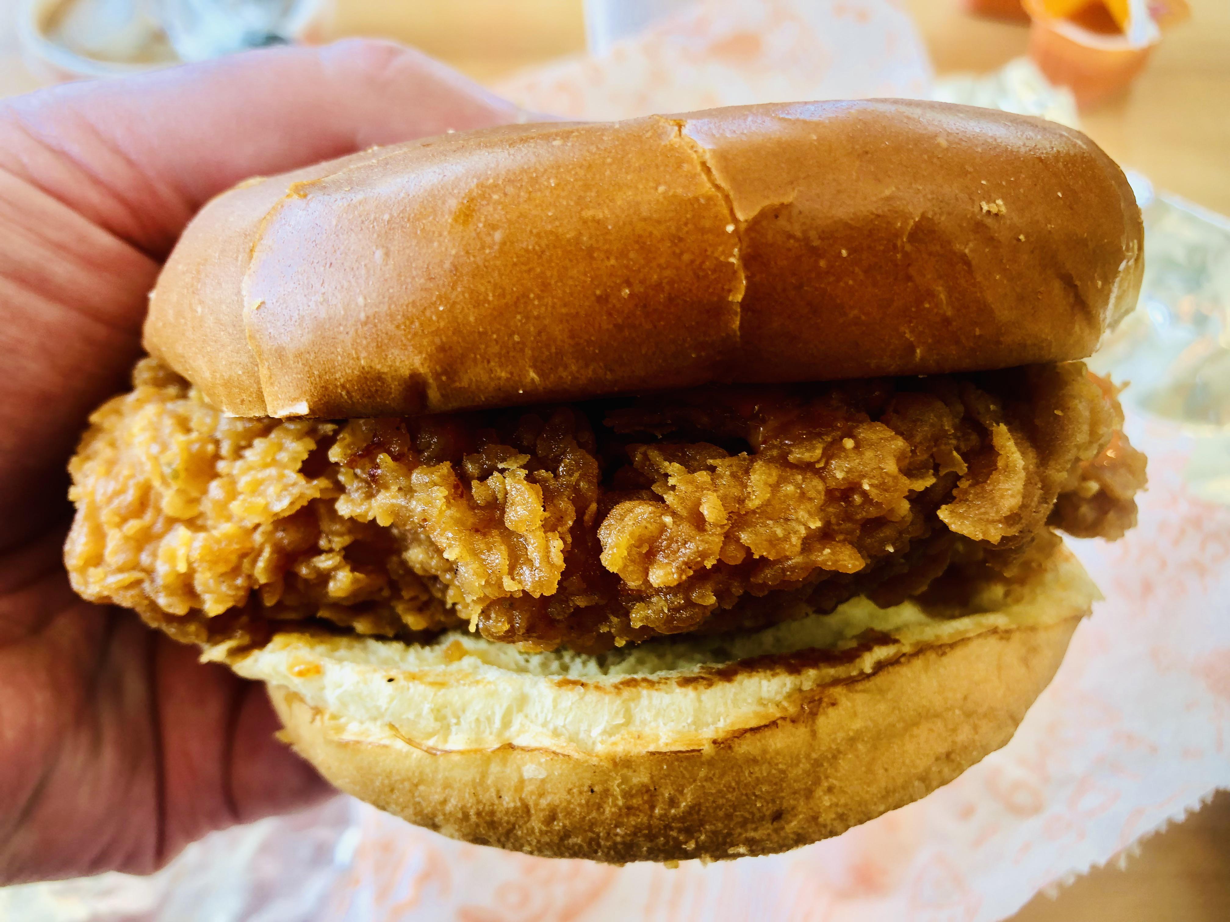 Chicken sando from Popeye’s in Austin, Texas r/sandos