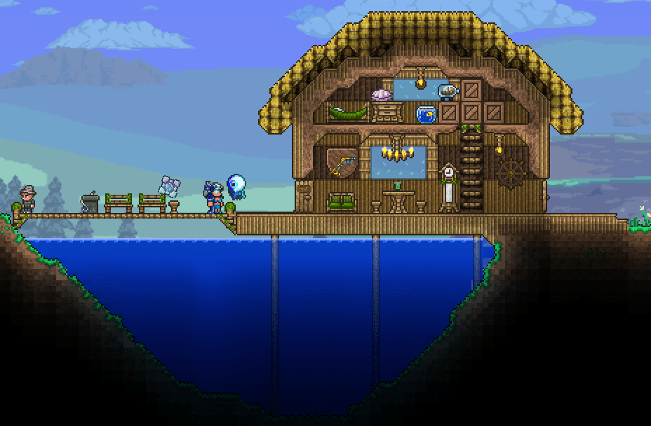 NPC houses part 11 TIL you can put fishing rods in weapon racks. Also