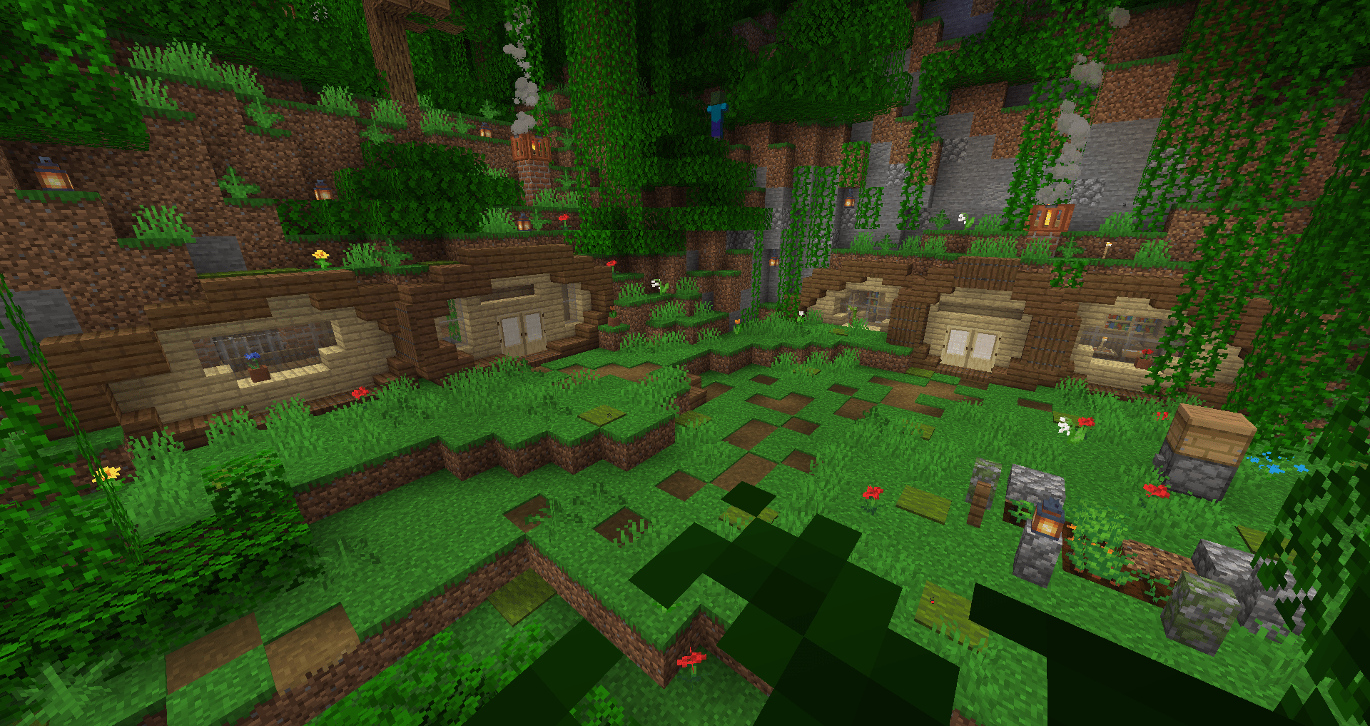 Made a Grianinspired Hobbit hole base, I thought It might look nice to