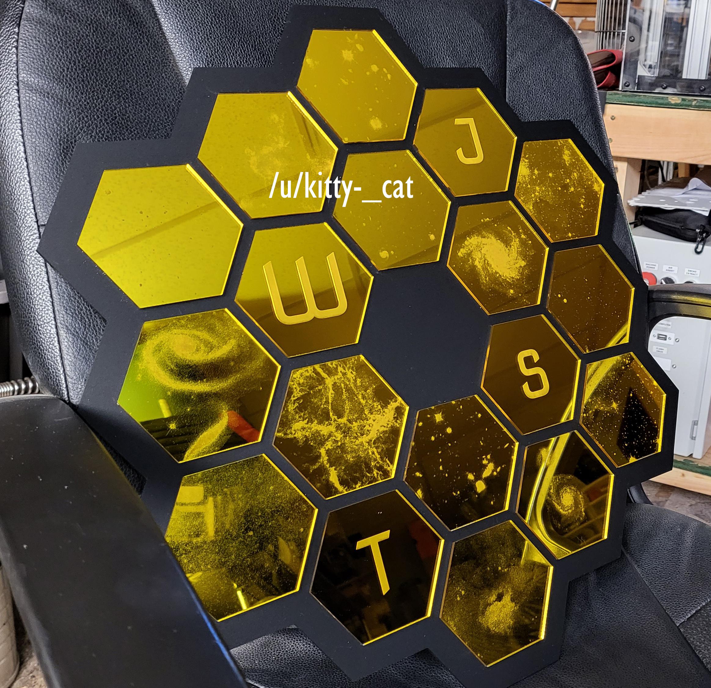 Here is my take on JWST wall art. I didn't want plain hexagons so I