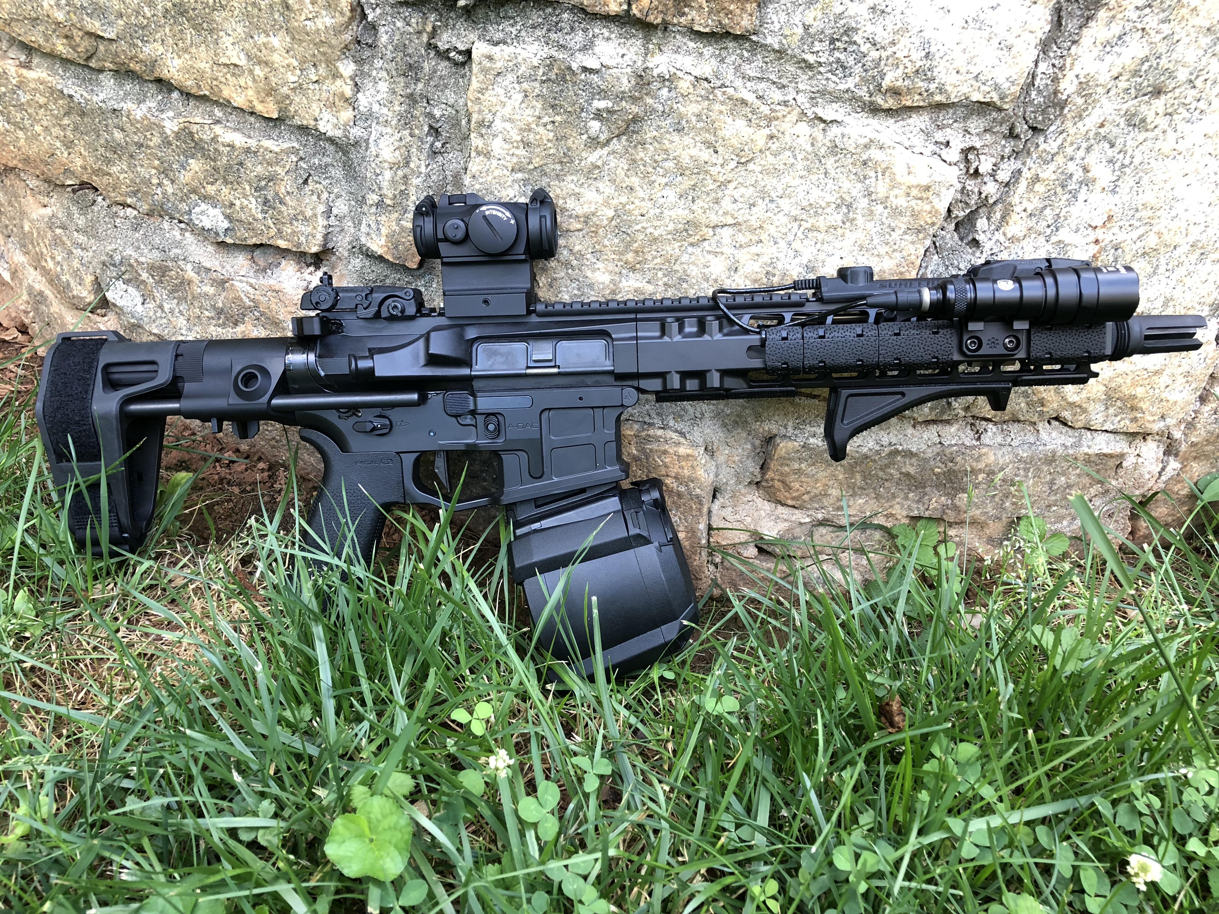 Finally finished my 5.56 AR15 pistol build. Definitely my favorite