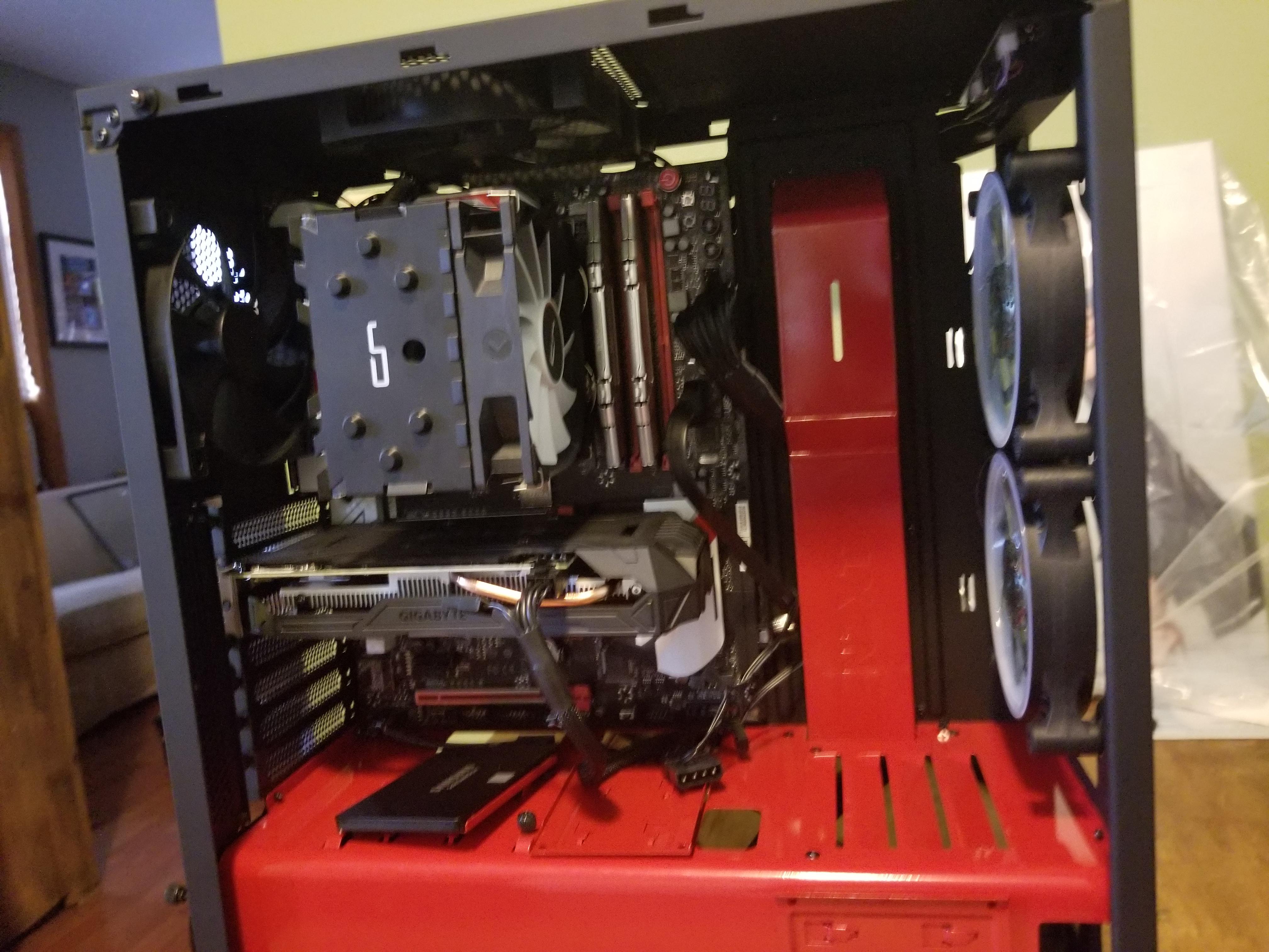 Finished first build, pc not turning on. Any glaring errors I'm not