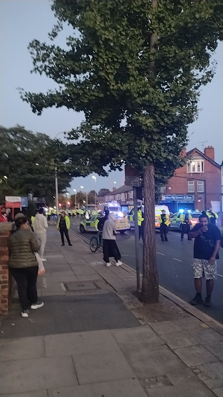 uppingham road no go area atm! police not letting anyone pass. avoid