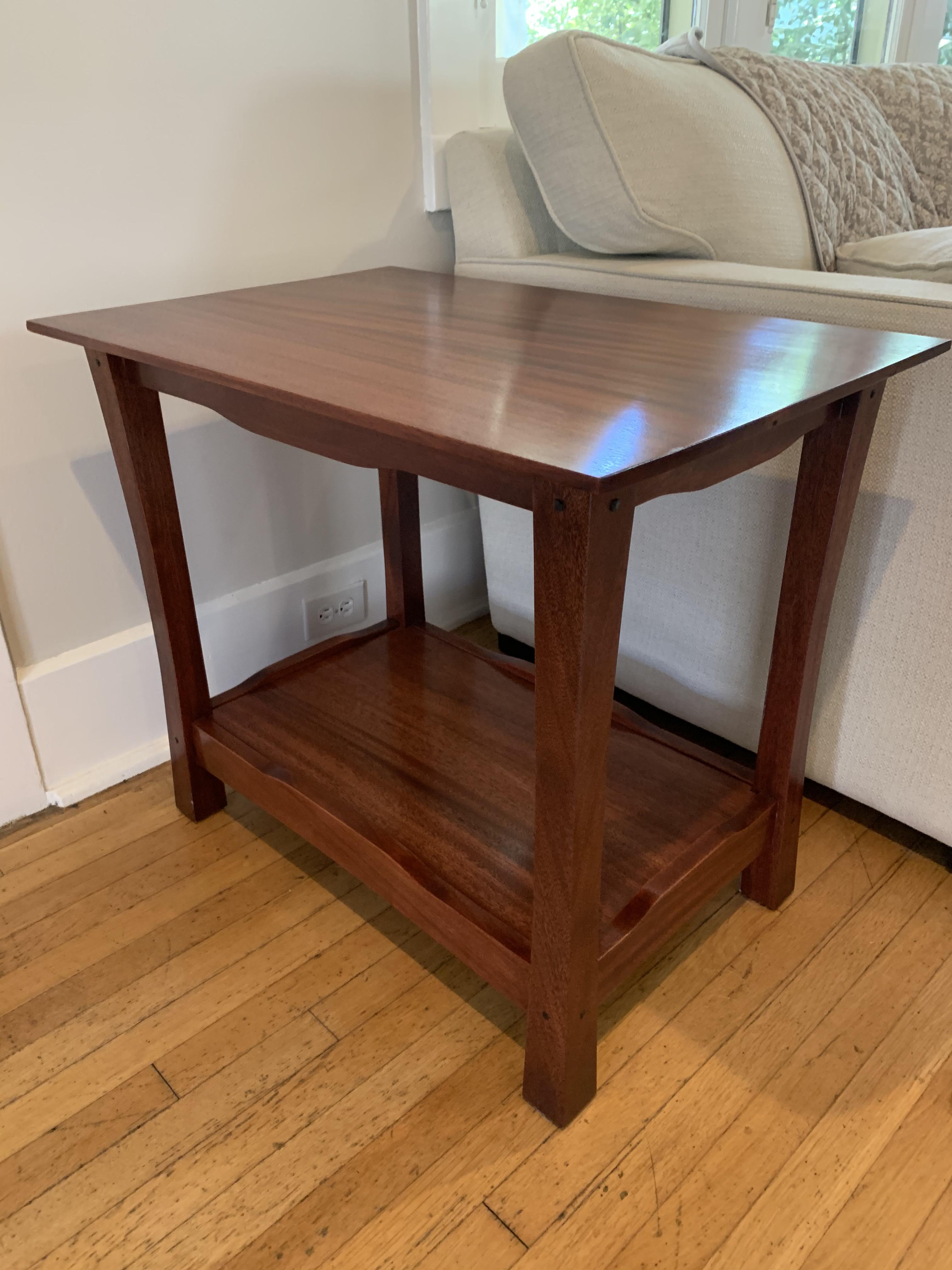 End table finished r/woodworking