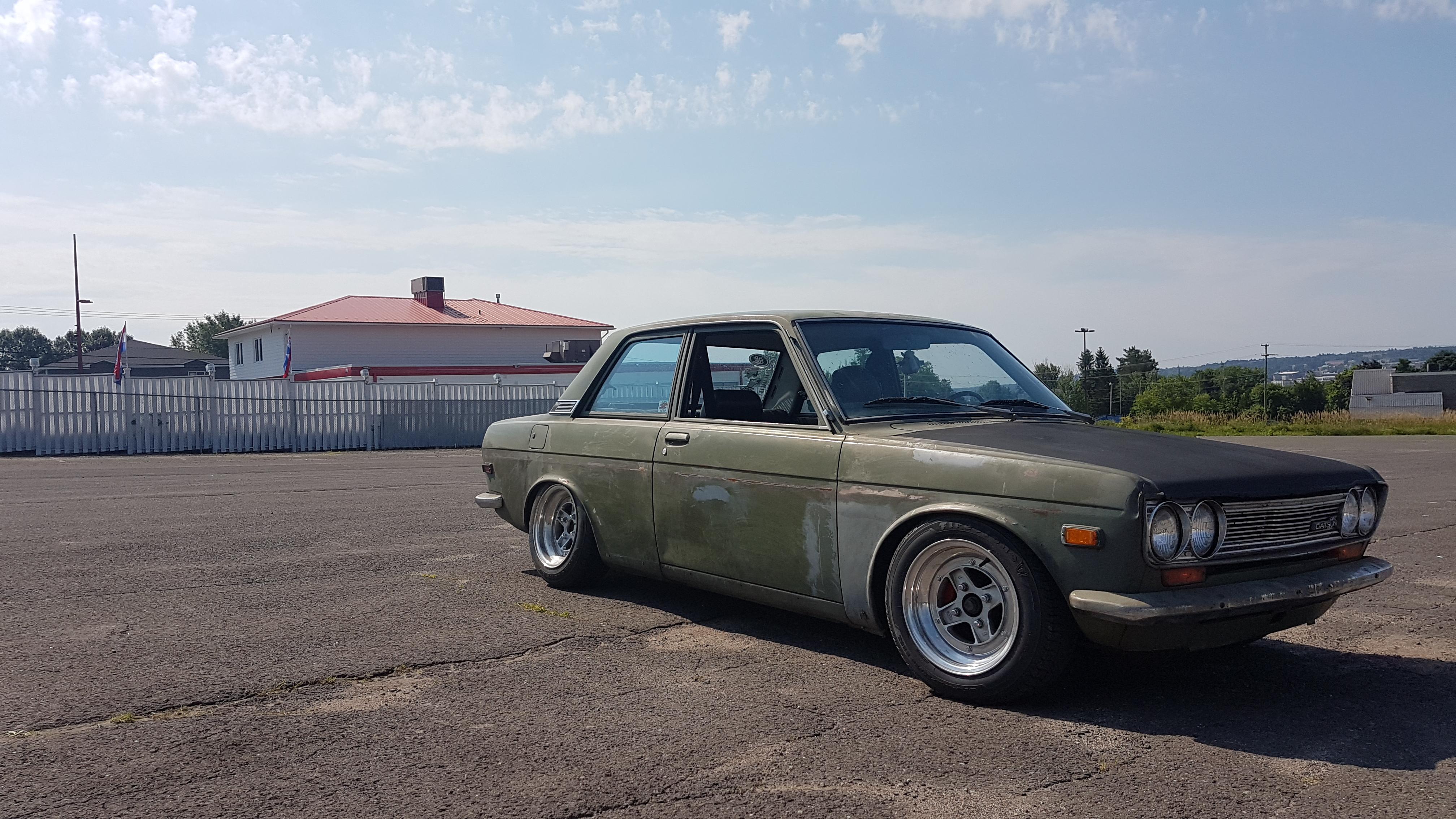 My 1971 Datsun 510, all suspension swapped out, STI rear diff, was