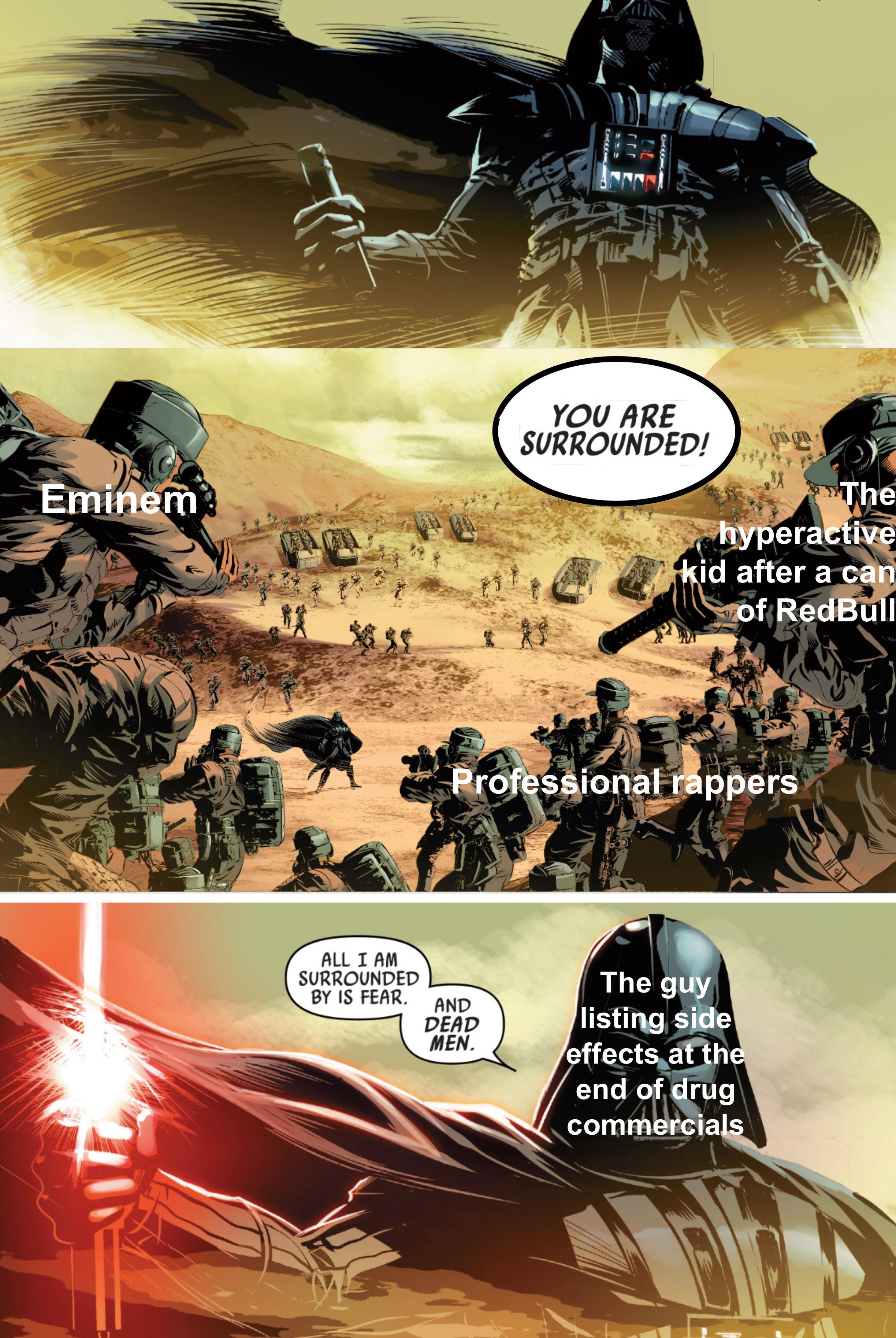 Is it just me or is comic’s Darth Vader way above movie’s Darth Vader