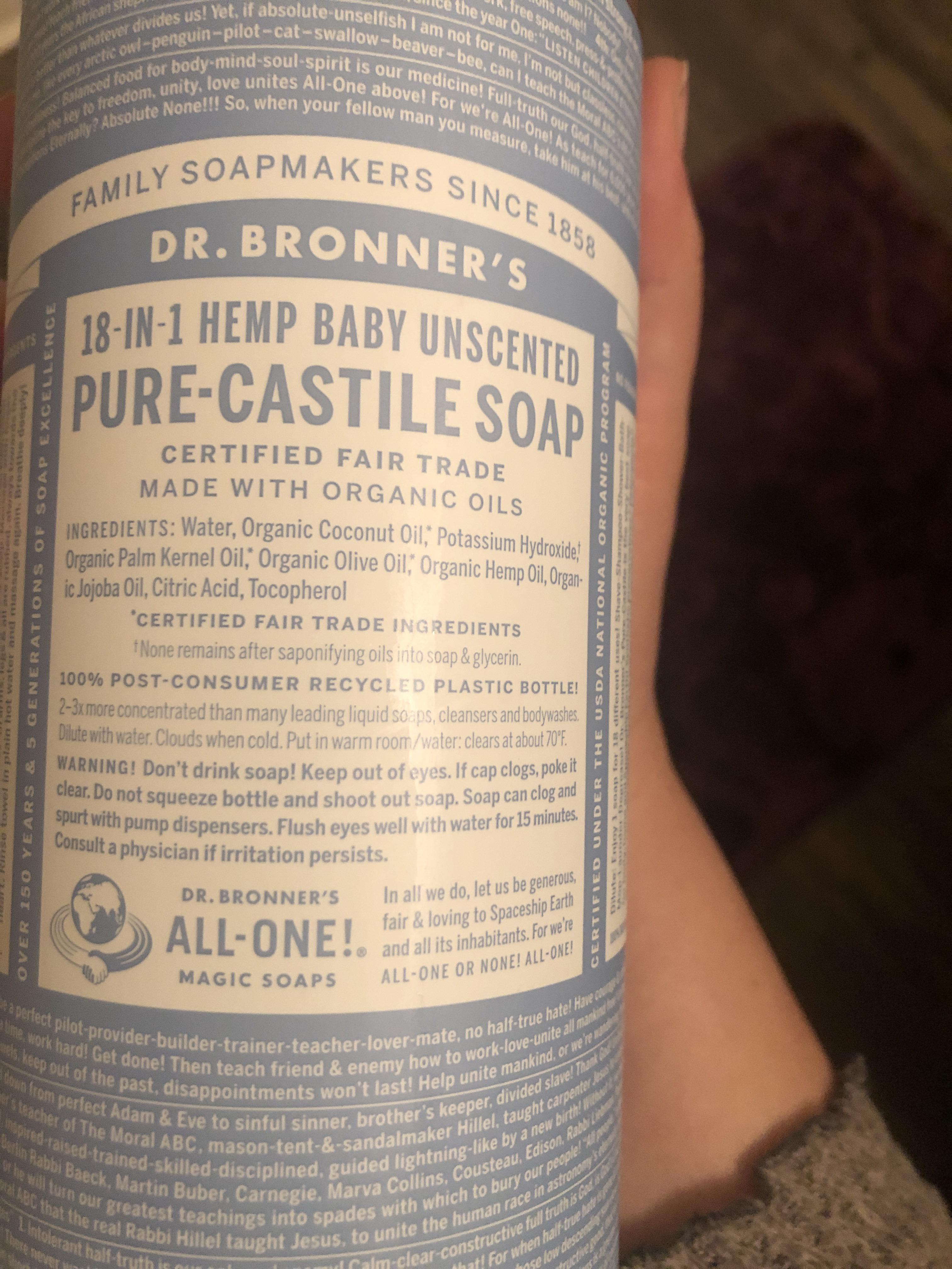 Can you use any Dr. Bronners soap to wash your locs? r/Dreadlocks