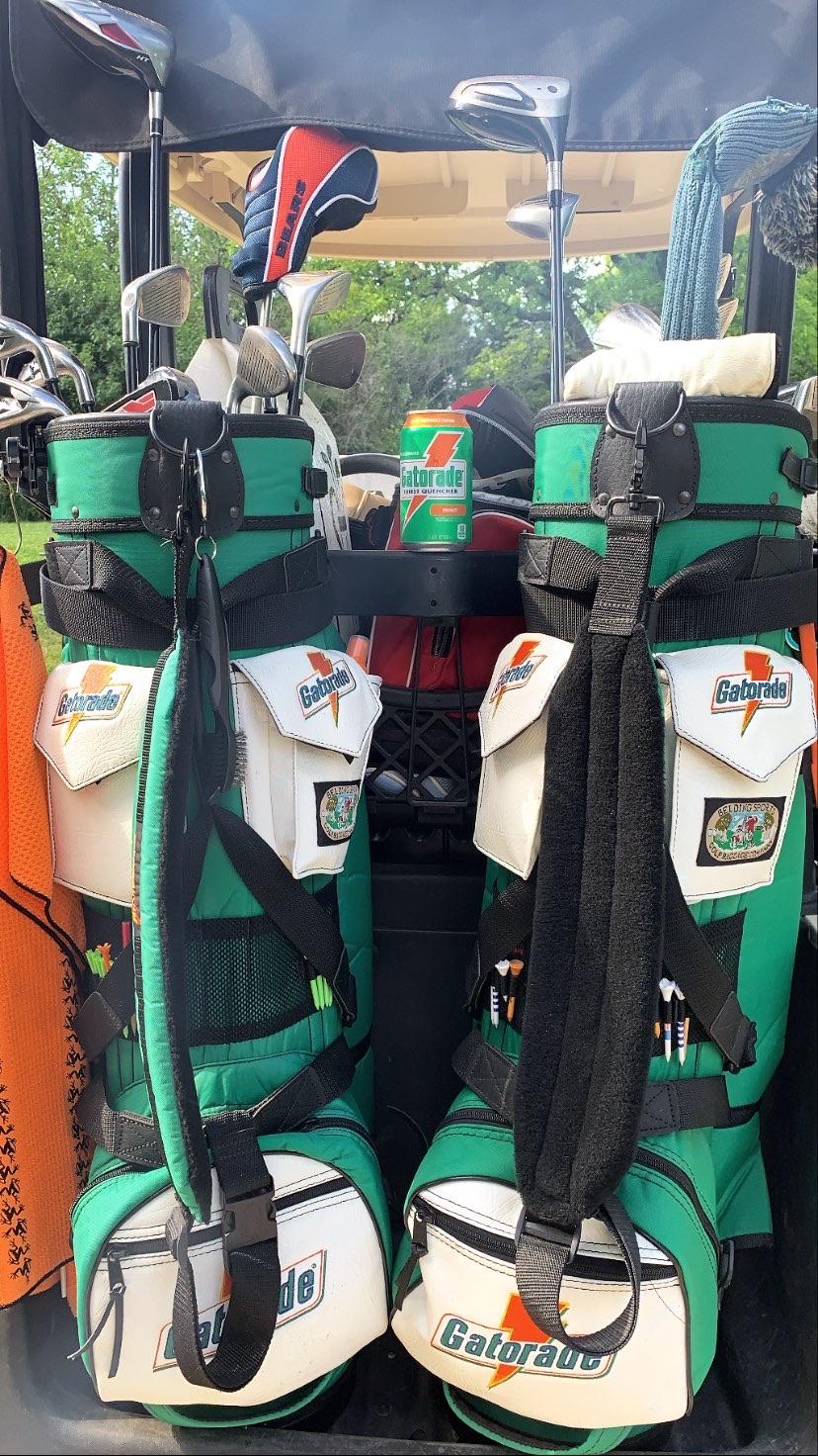 Free Gatorade bags from the dumpster at a course. From 91