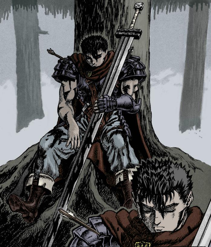 I coloured my favourite panel from the manga. r/Berserk