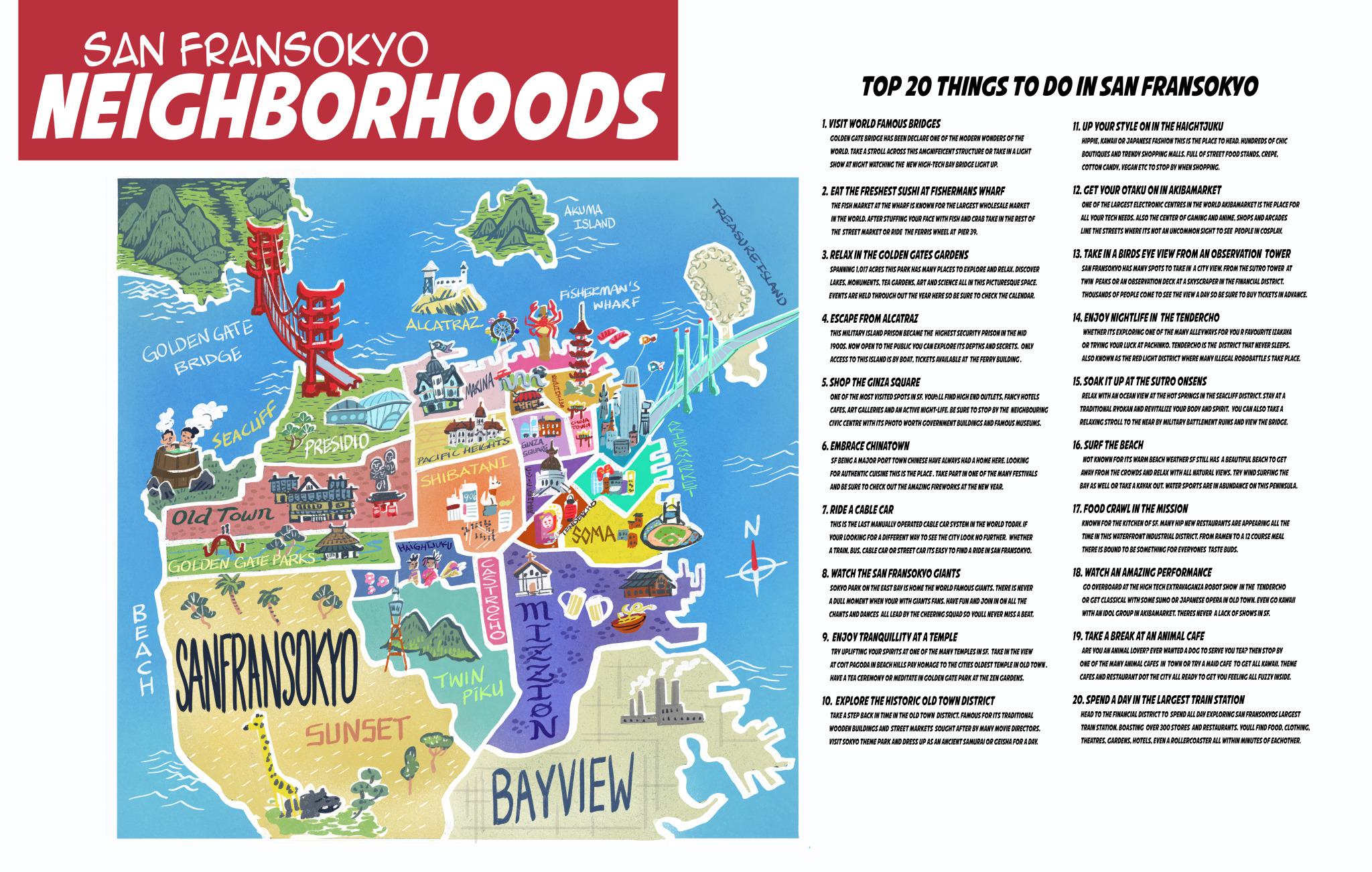 map of San Fransokyo by scott watanabe r/BigHero6