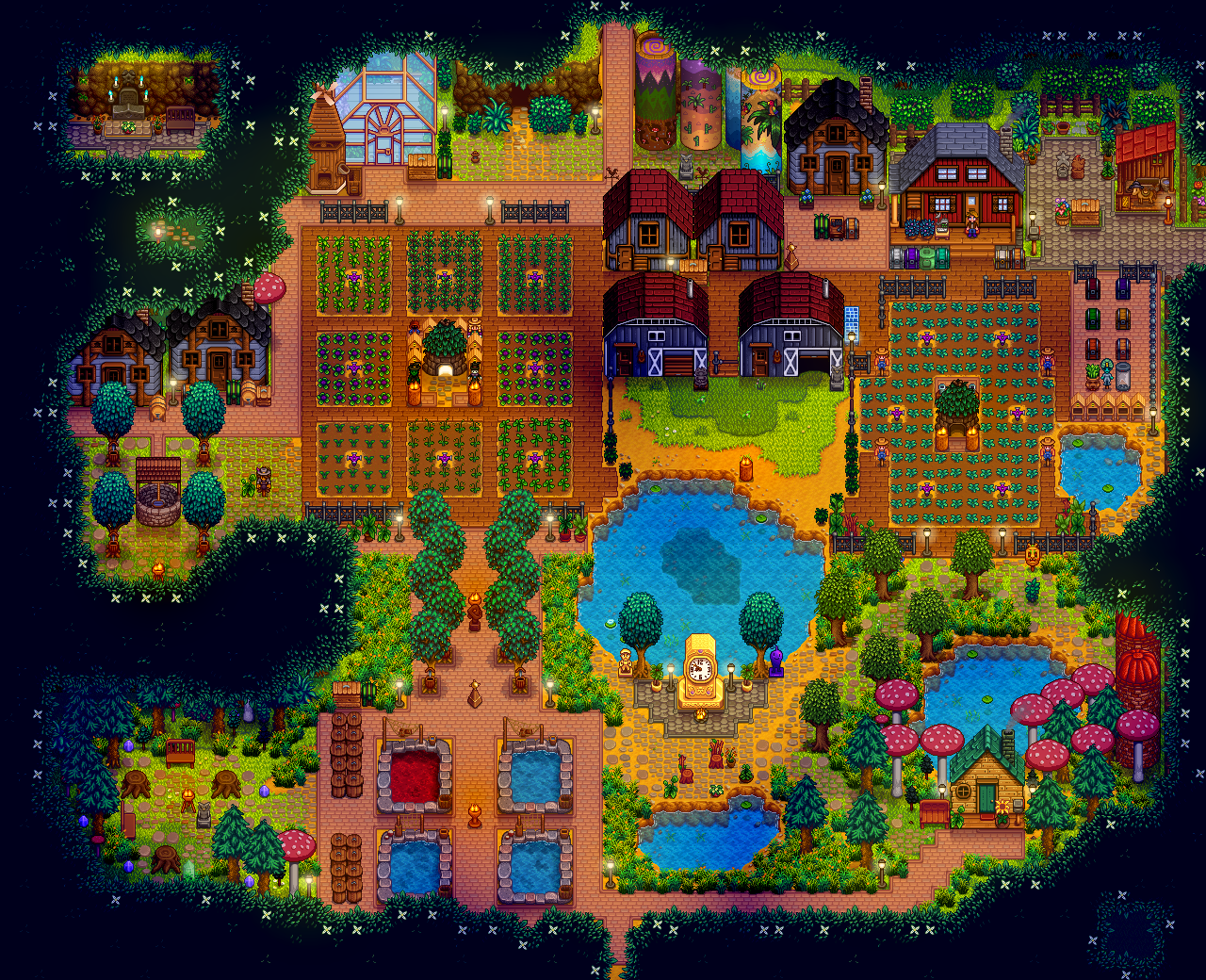 Final Foraging Farm r/StardewValley
