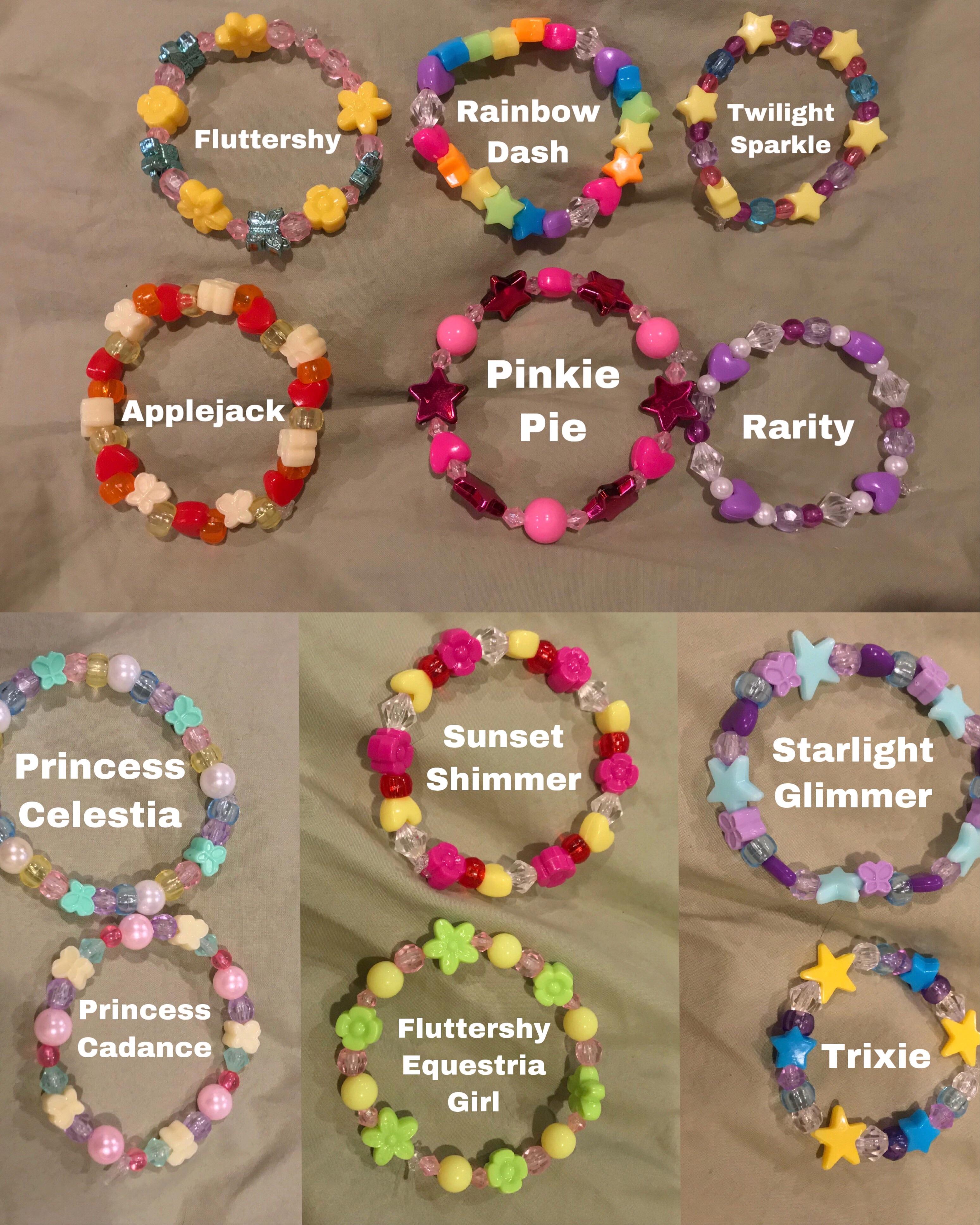 I made MLP themed “pony bead” bracelets r/mylittlepony