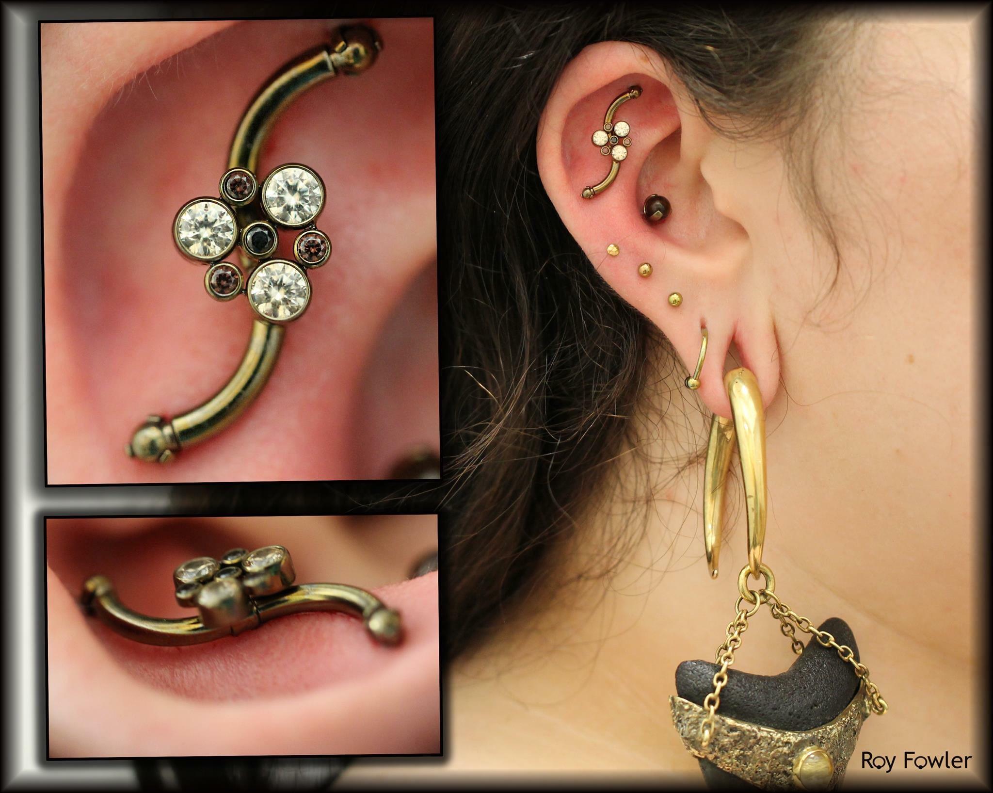 The wonderful Jasmine came down to shadow me piercing this week and