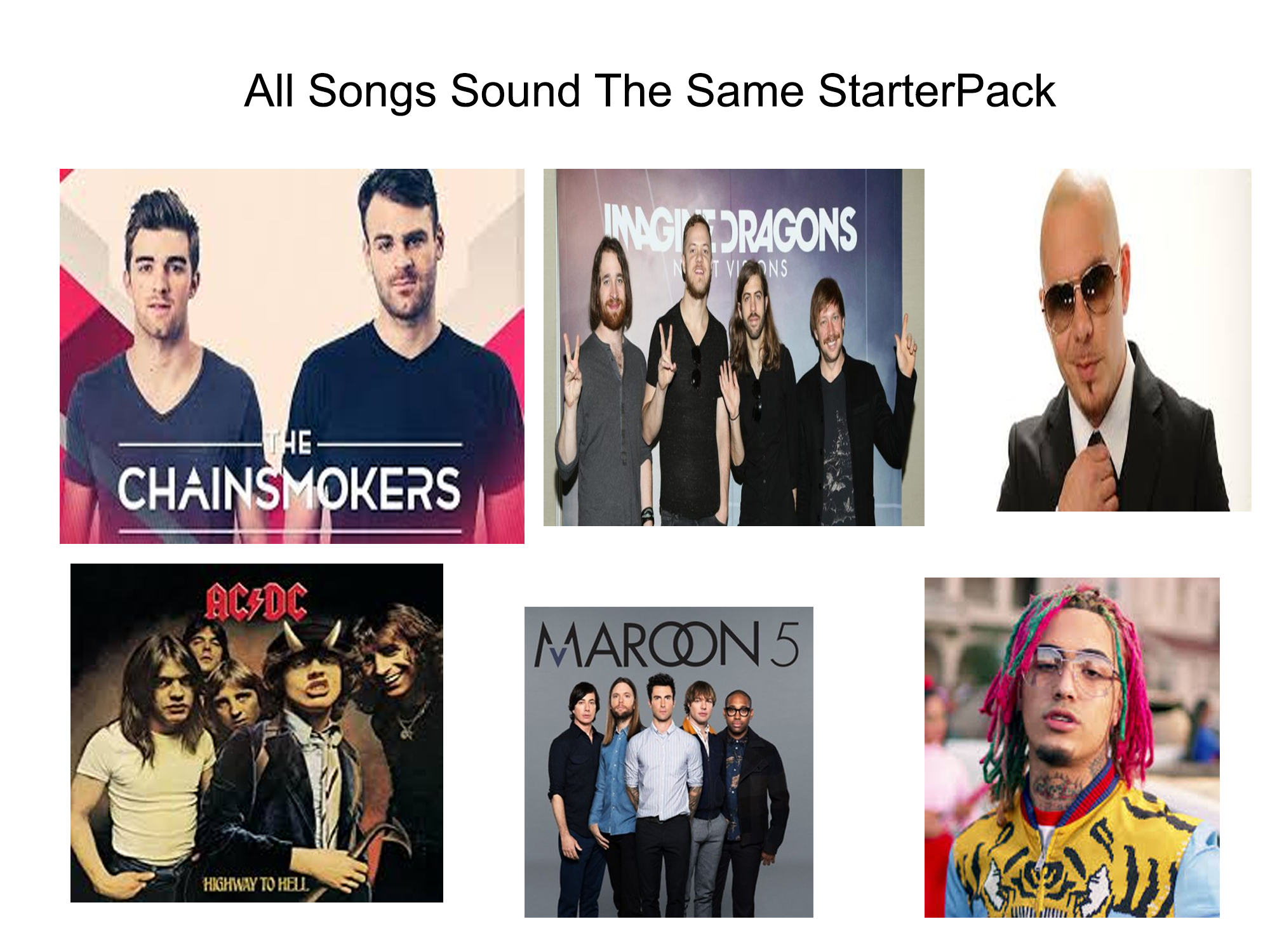 All Songs Sound The Same Starterpack r/starterpacks