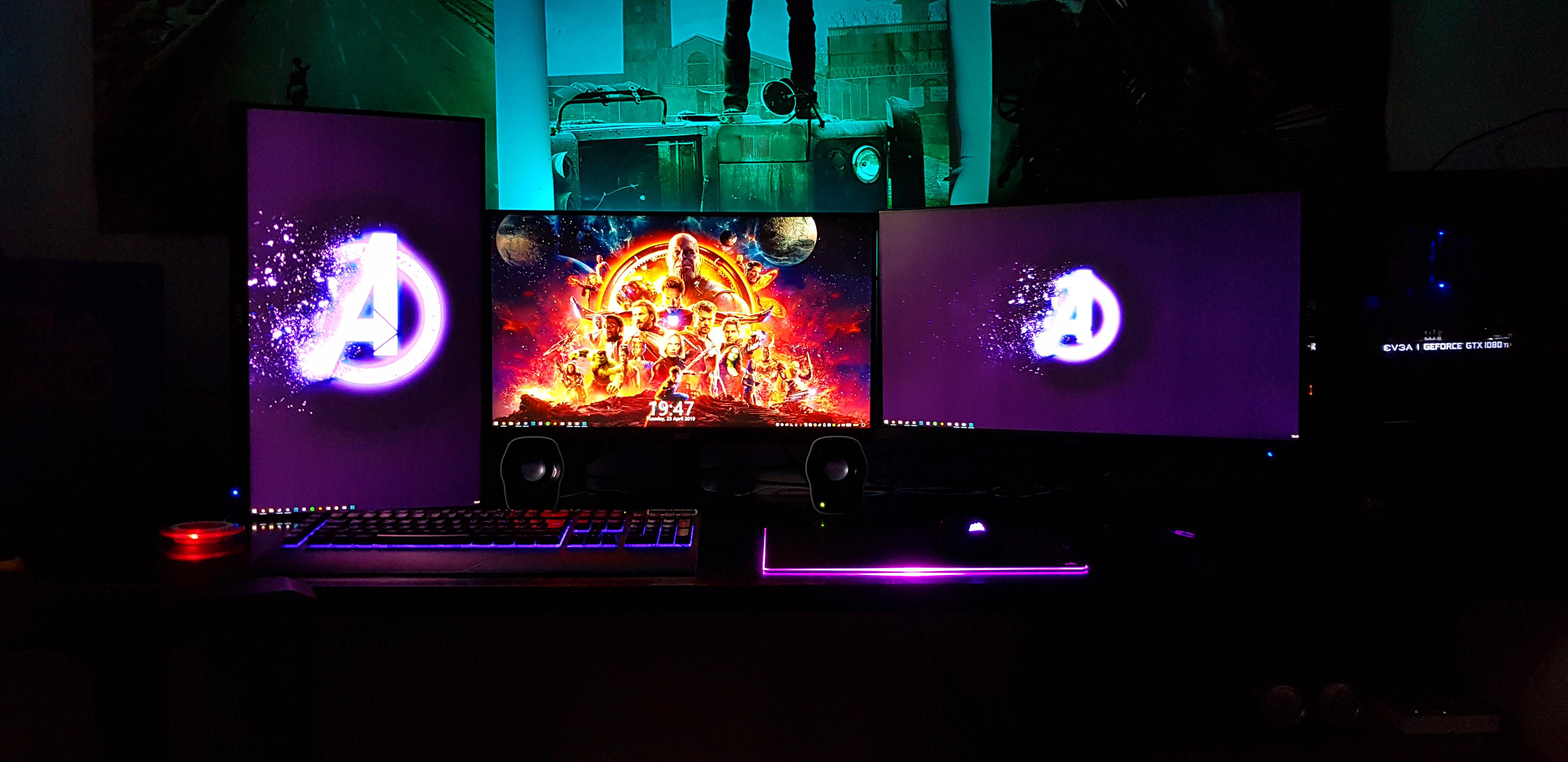 My first setup build (PC Specs below) ) battlestations