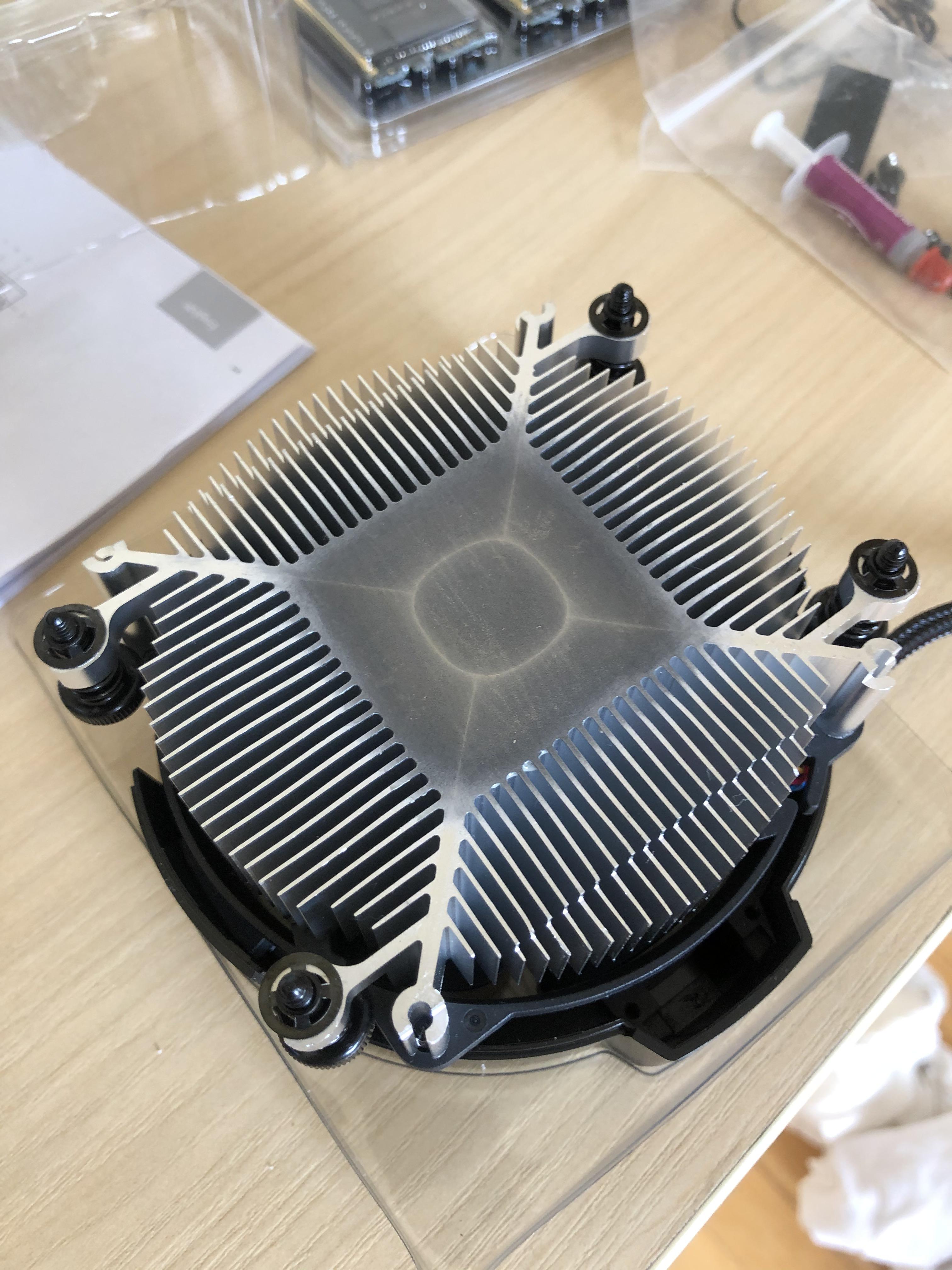 Stock compound does not come off the Ryzen 3 2200G cooler. Tried