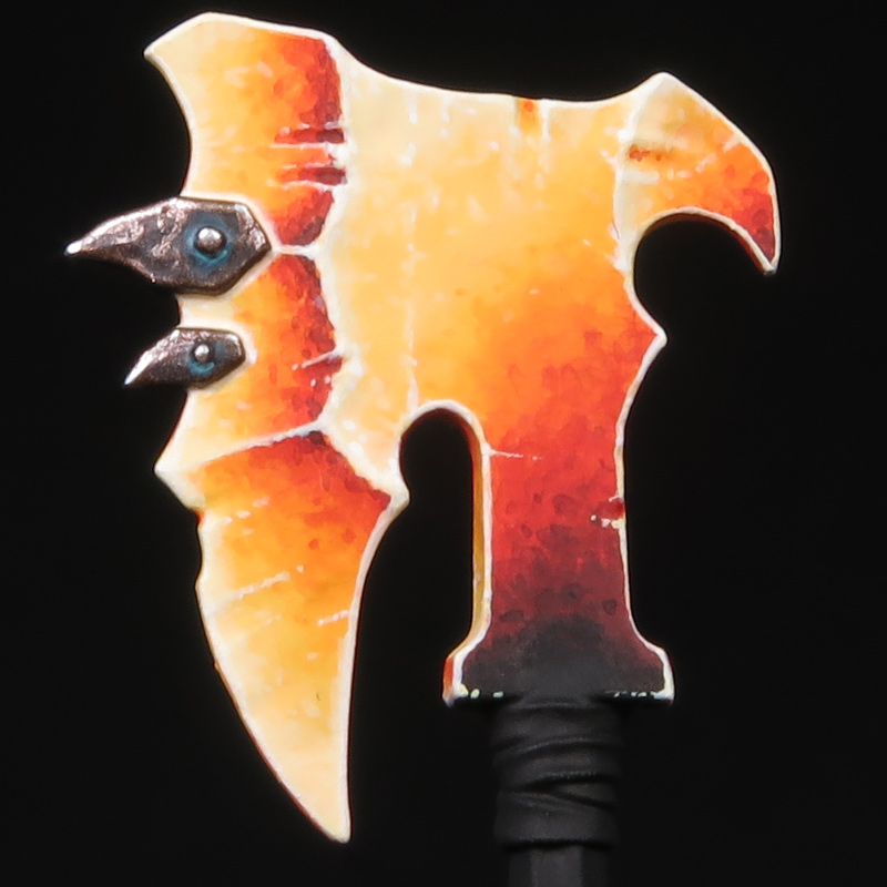 How to paint "hot/molten metal"style power weapons (picture guide