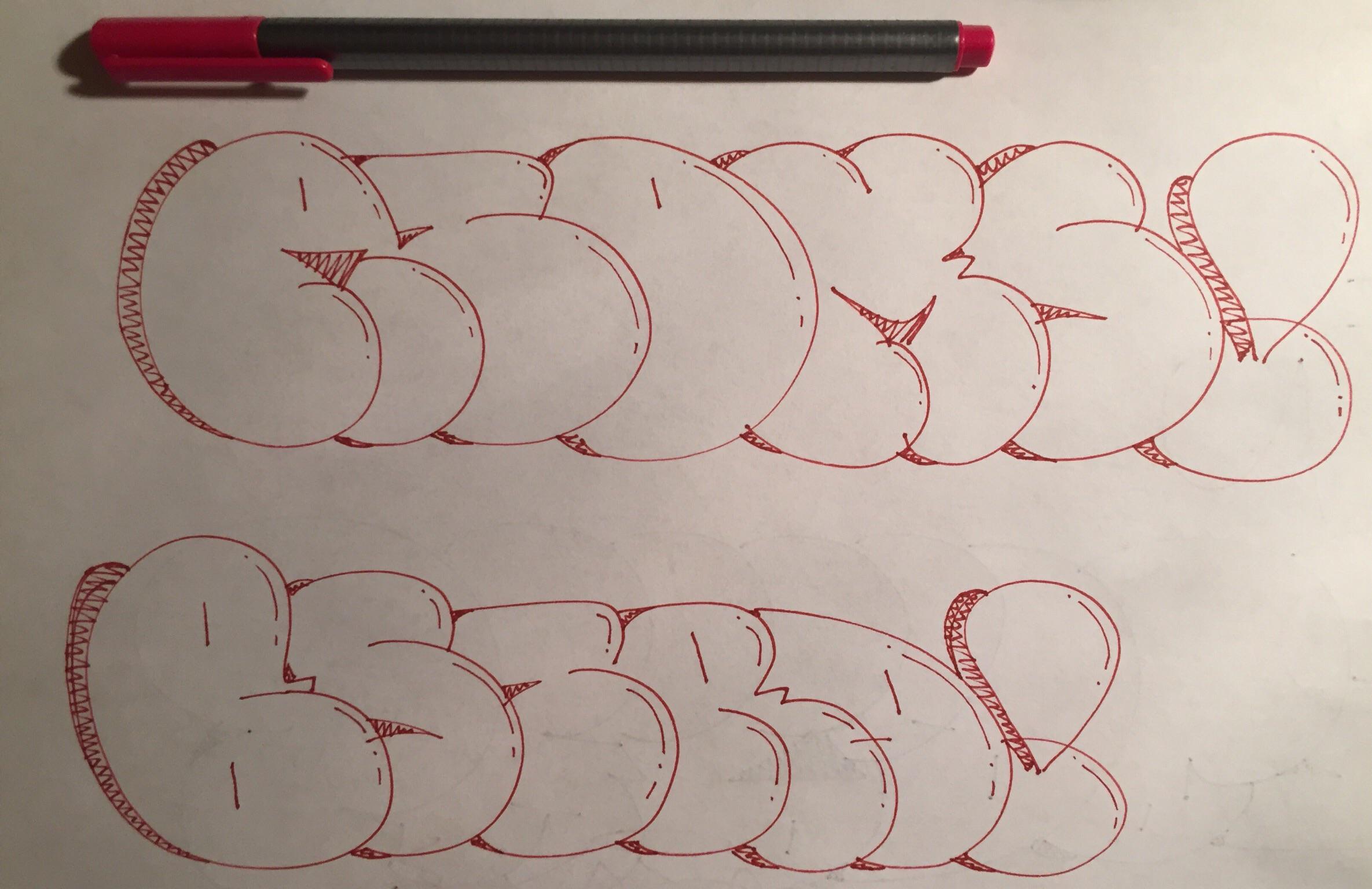 Playing with different throwie styles and names, ATOMS & BSTRD.... Crits r/graffhelp