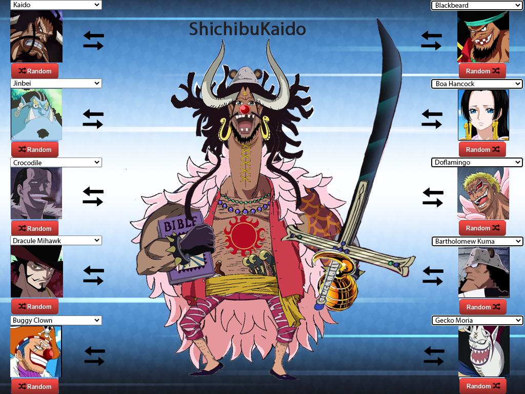 Behold, the ultimate cursed fusion. The King of Freaks ShichibuKaido