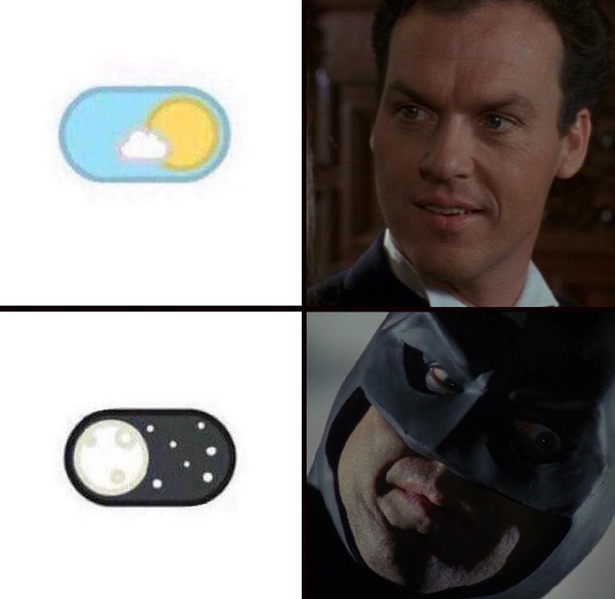 Day vs. Night r/BurtonBatmanMemes