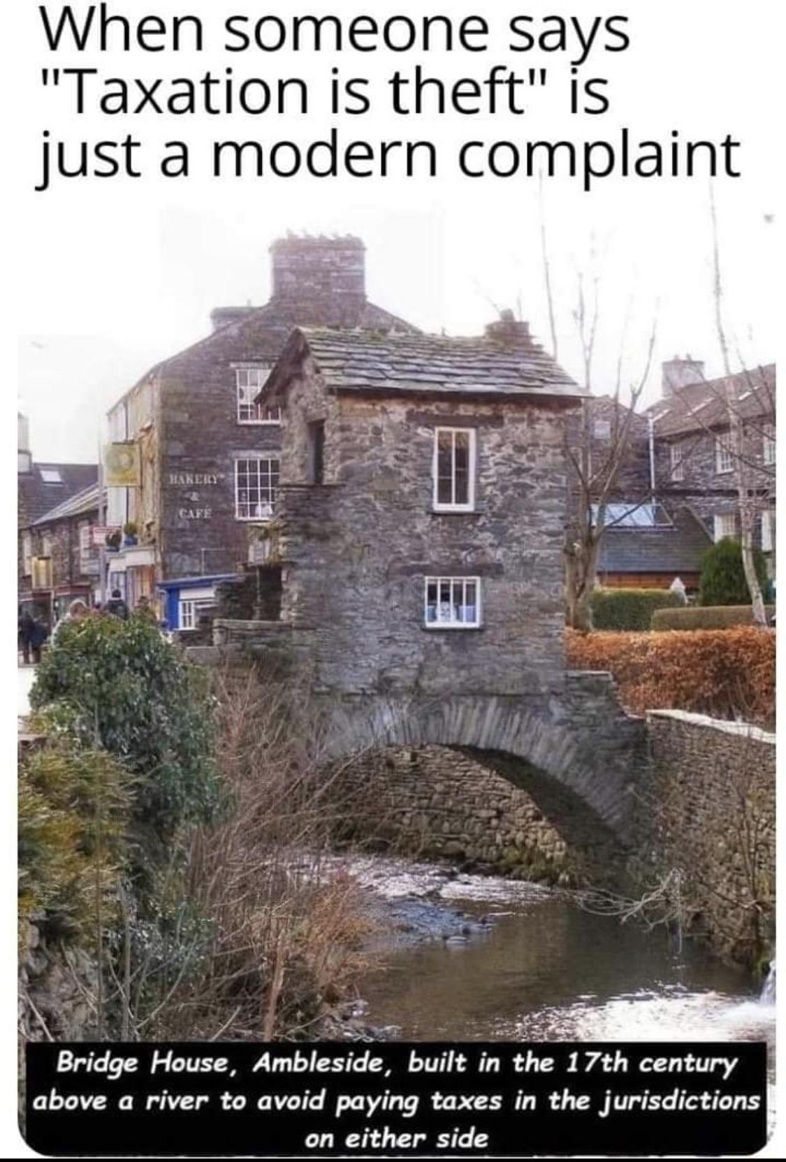 Not only did he avoid tax he built a bridge r/libertarianmeme