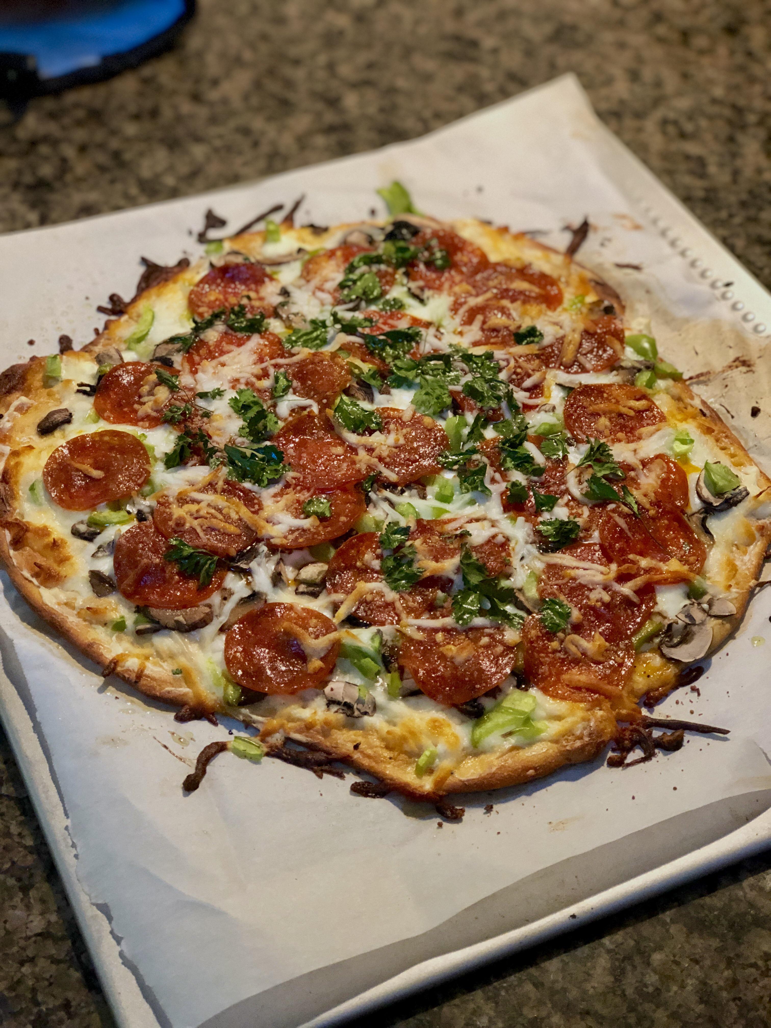 Fathead Keto Pepperoni Combo Pizza r/Keto_Food