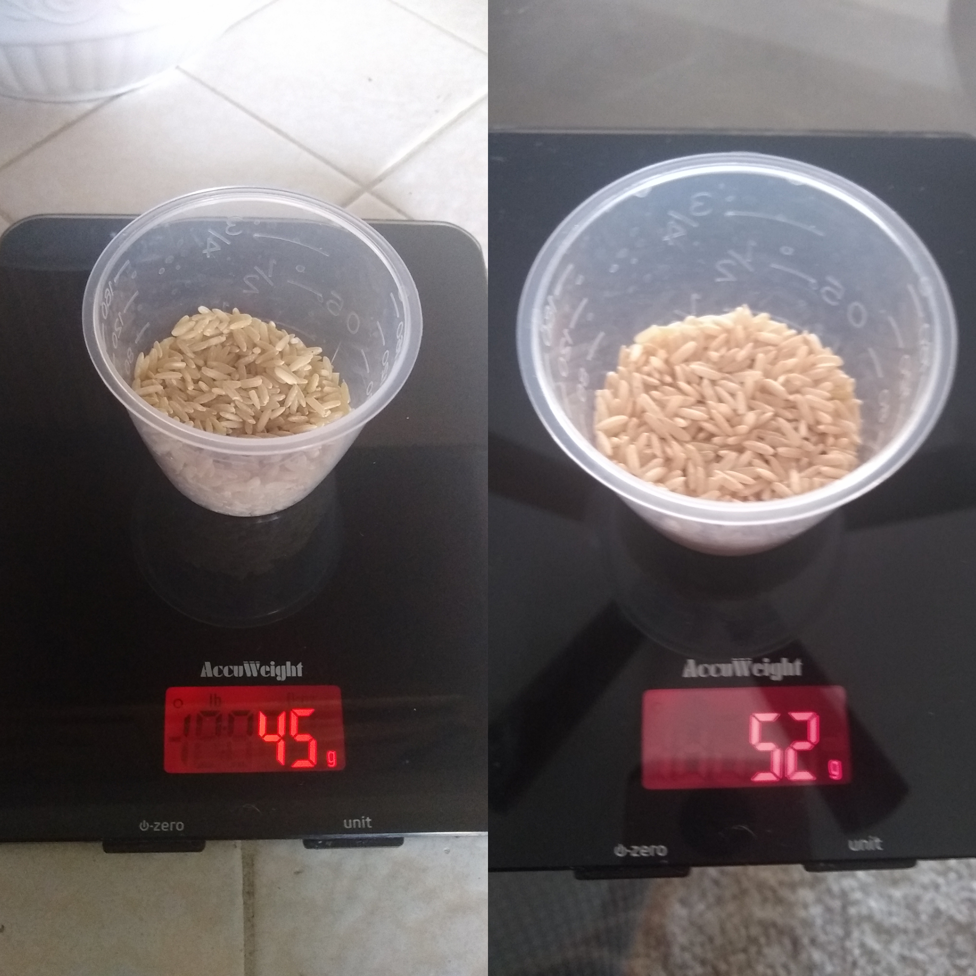 PSA Make sure you are weighing your food on an even surface! r