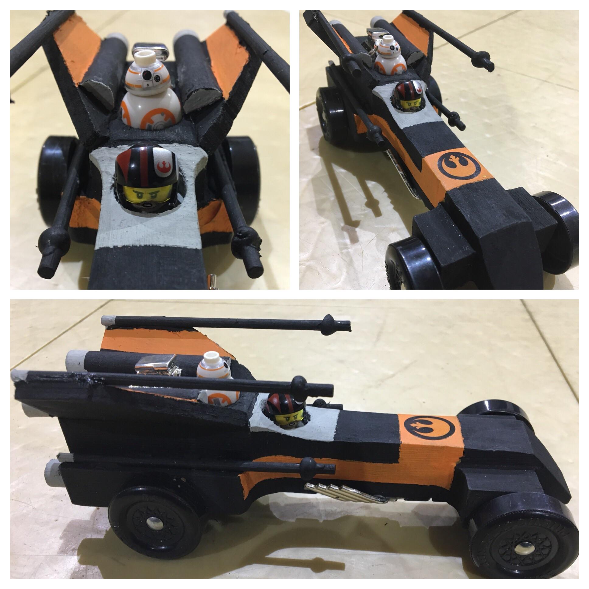 ‘Poe’s XWing’ Pinewood Derby Car! StarWars