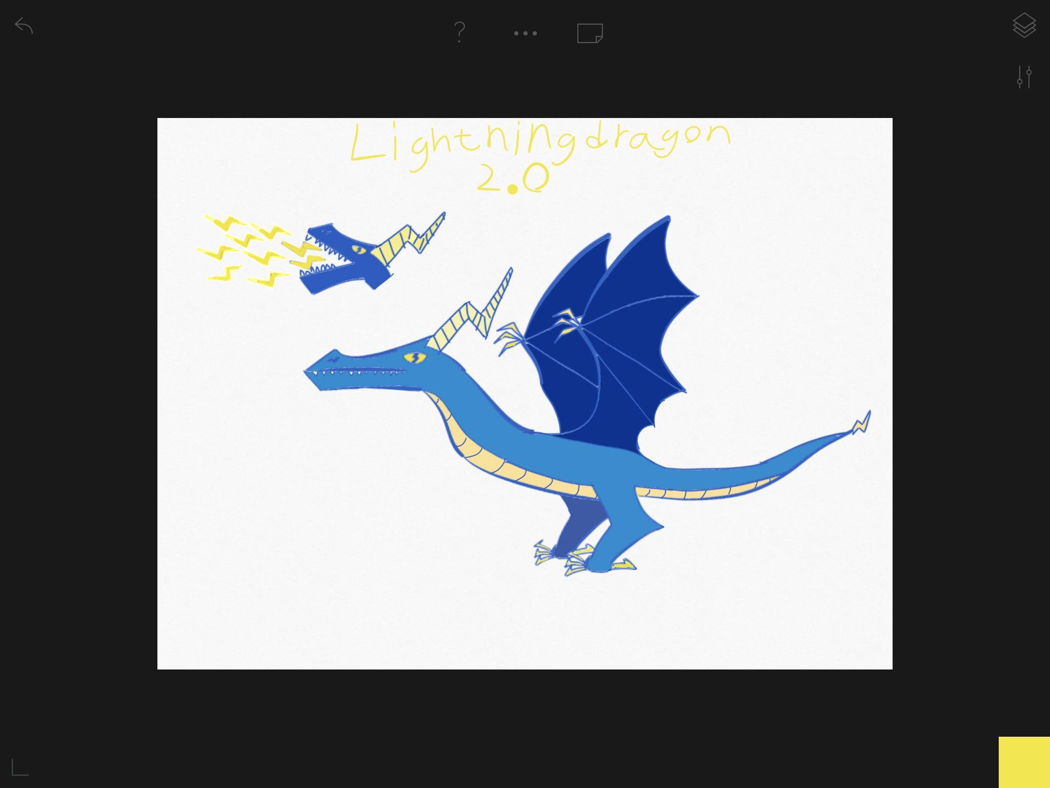 An updated lightning dragon. What do you think? (I’m 13 and drew it