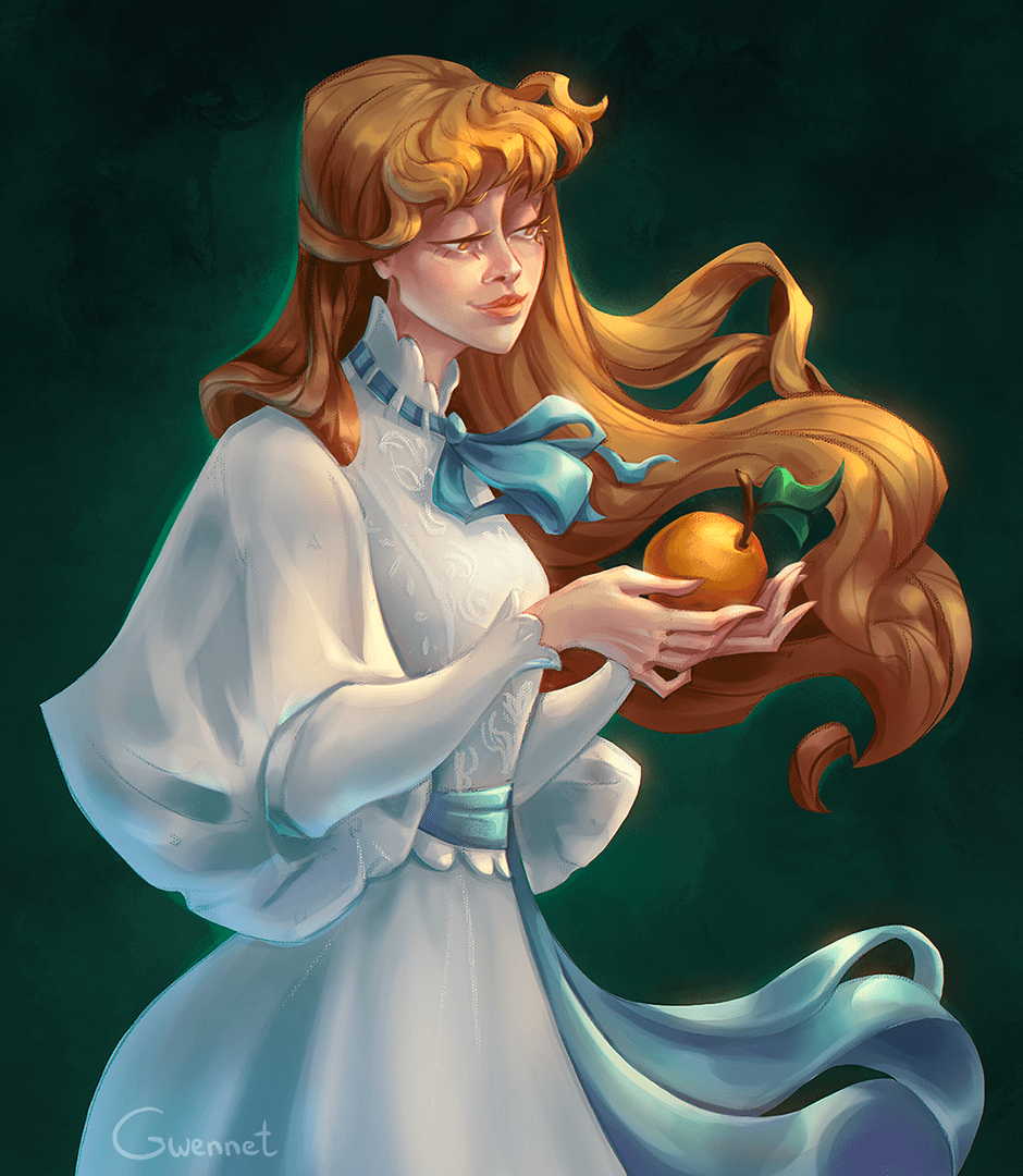 Orange Lady, art by me r/SpecArt