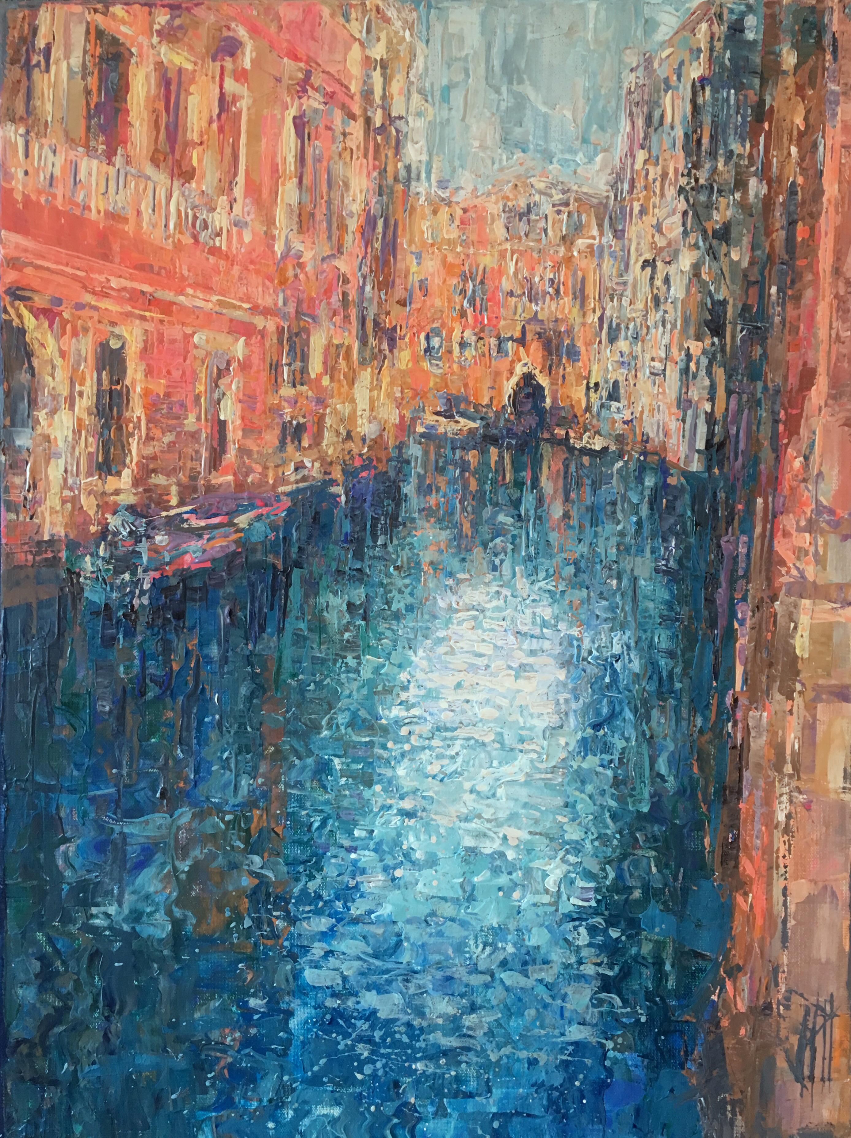 Palette knife painting I did of Venice r/italy