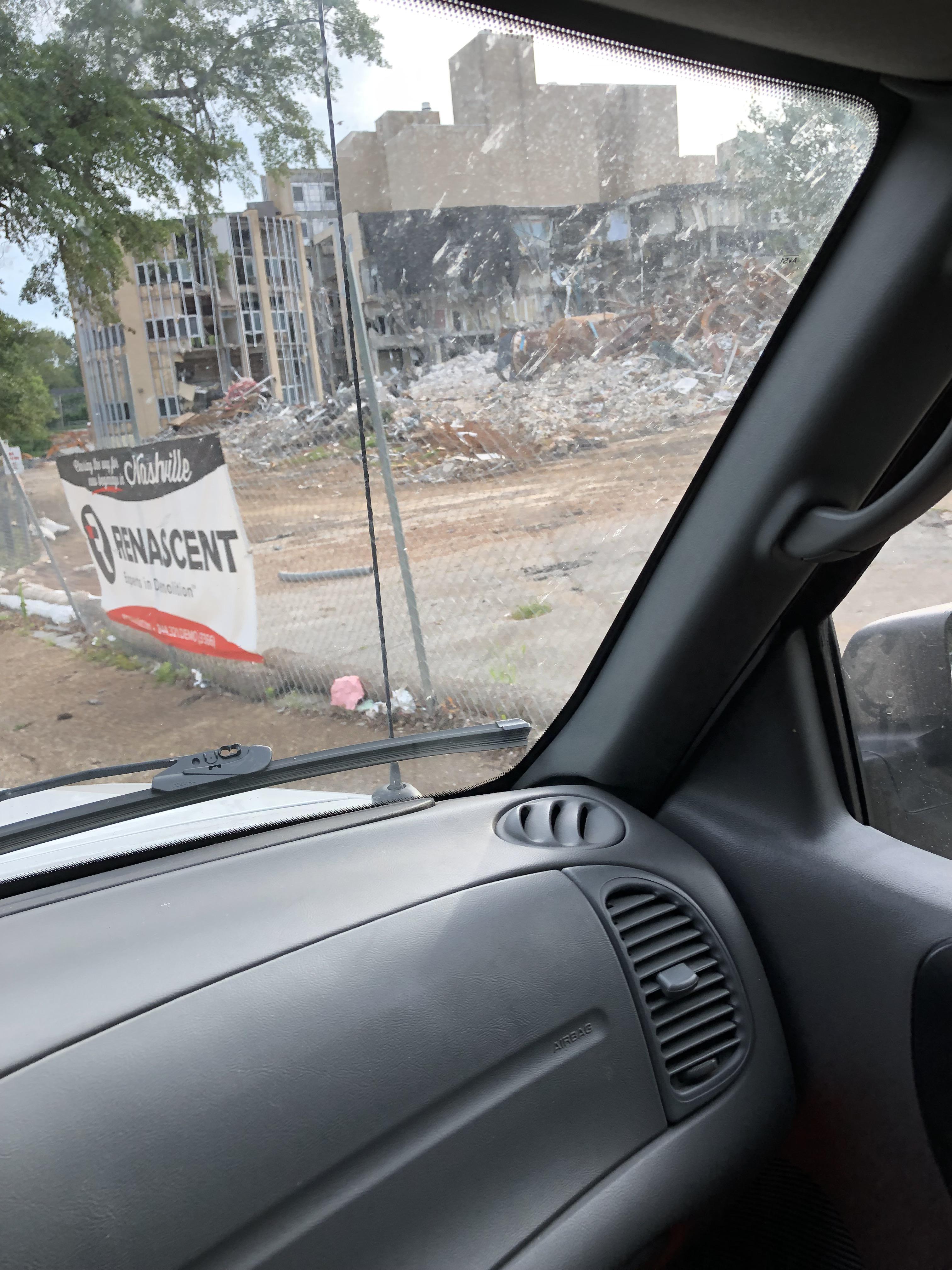 The remains of Eliza Coffee Memorial Hospital FlorenceAl