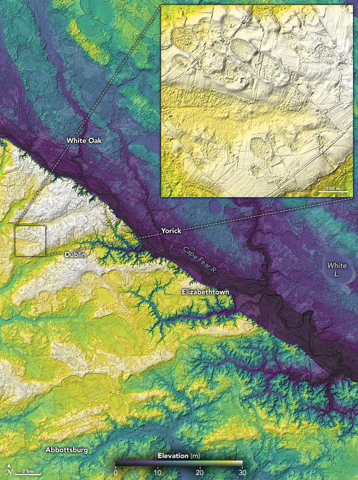 Carolina Bays Lidar Maps