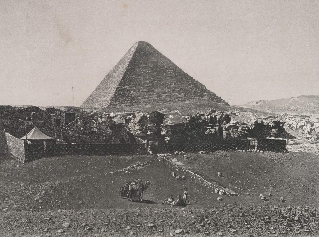 First photo taken of the Pyramids,during Muhammed Ali's reign, 1839