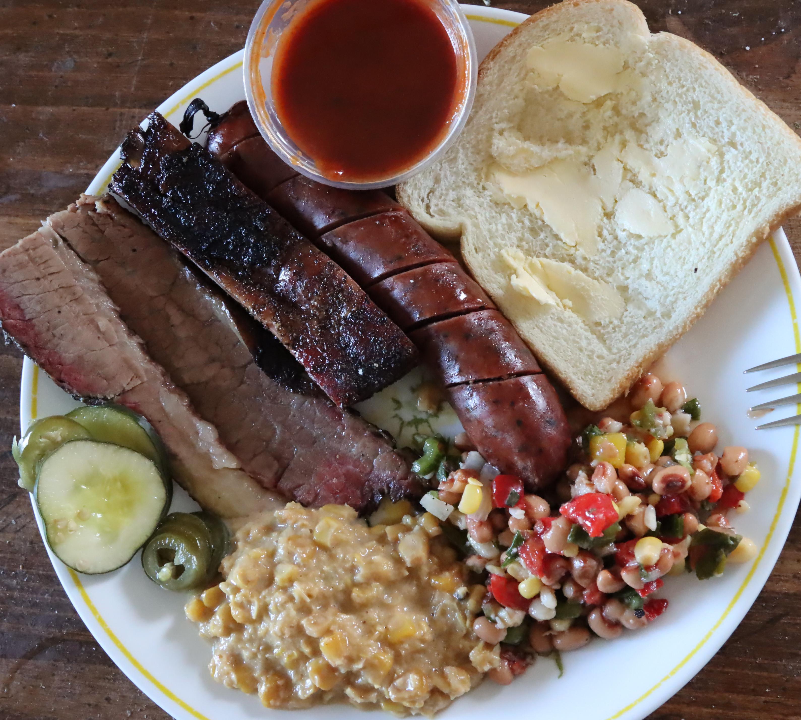 Got some take out from Jack's BBQ, went home and buttered the bread