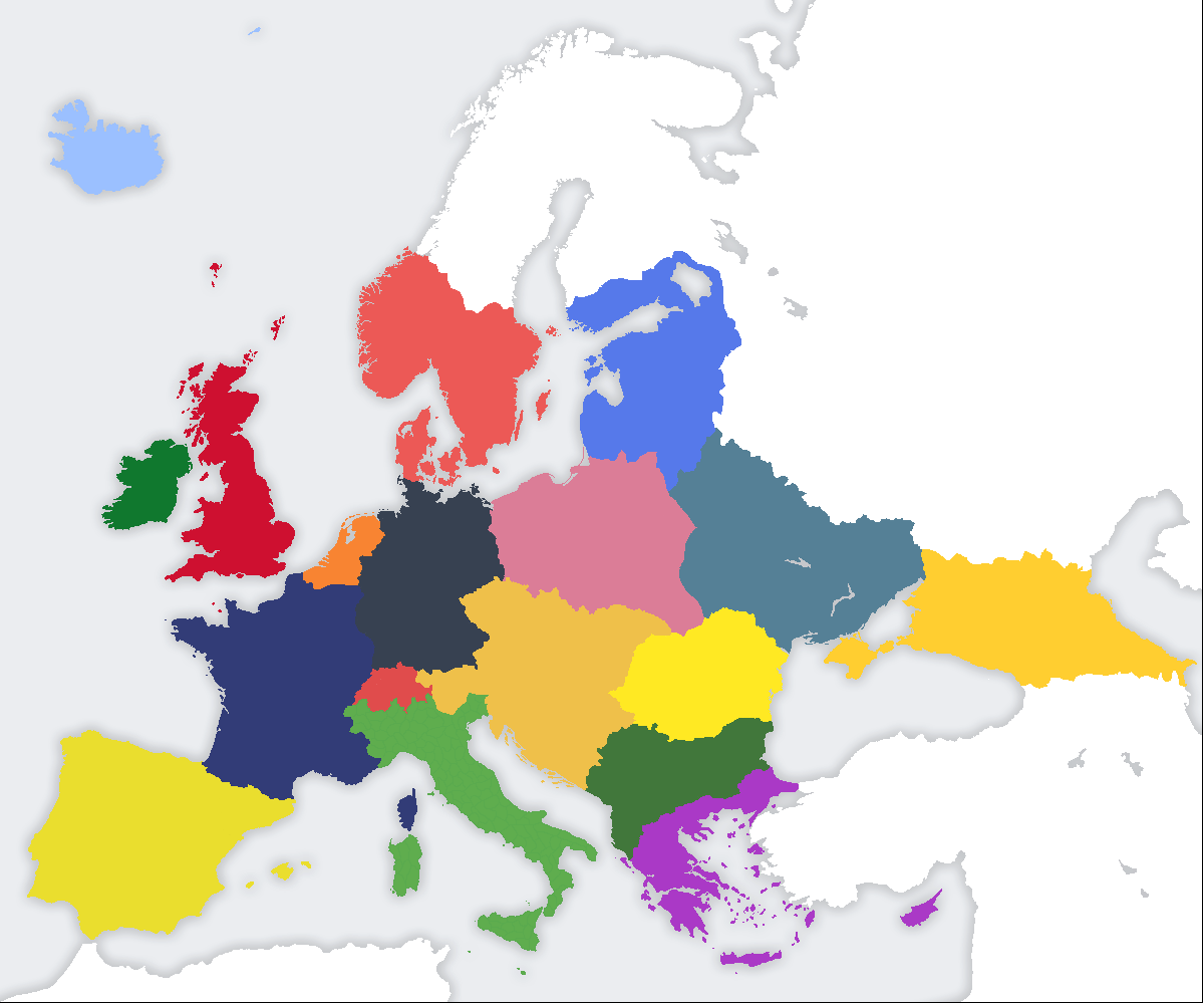 Ideal Map of Europe (Based on pure looks alone) r/MapPorn