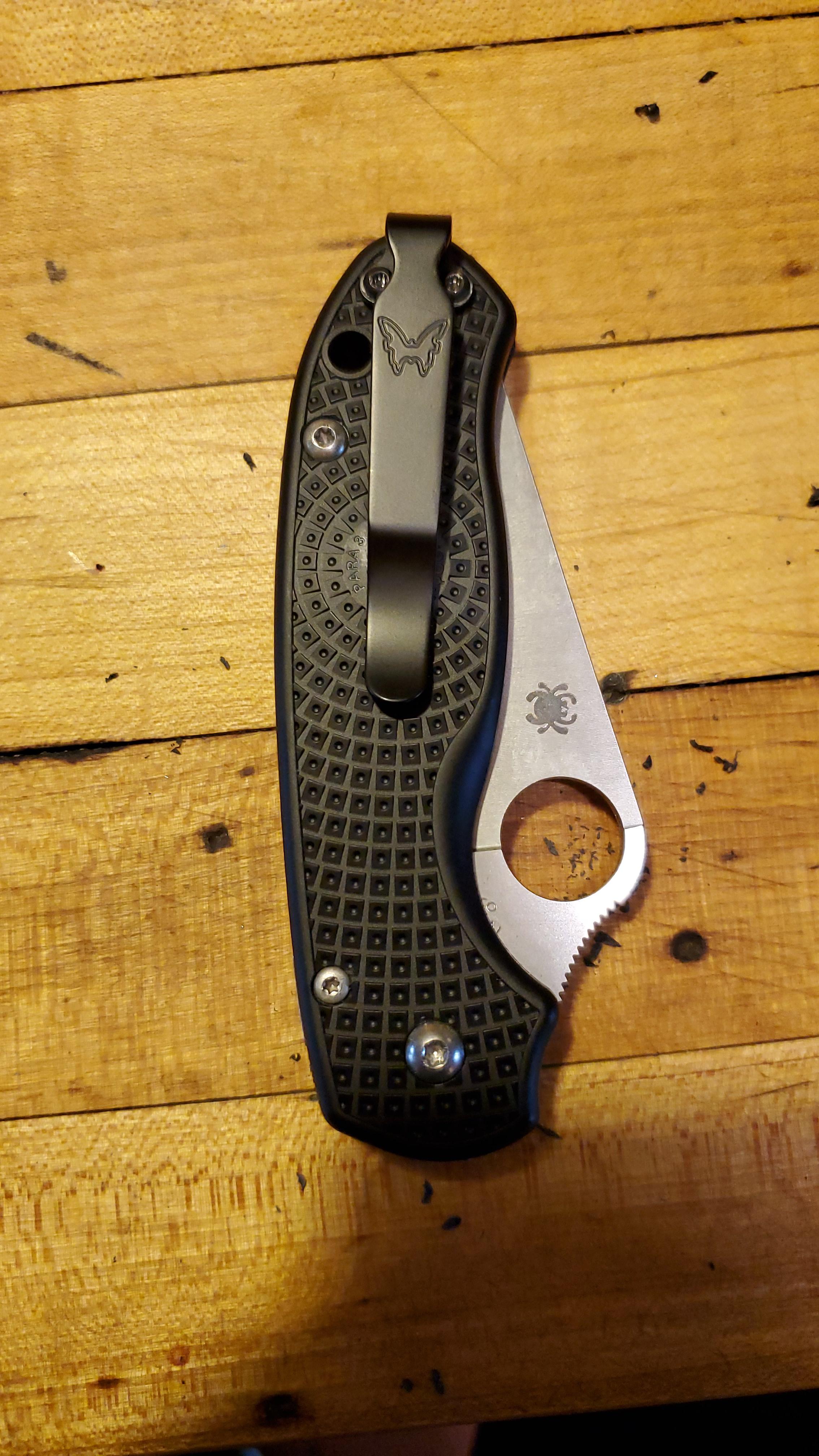 I put a Benchmade deep pocket clip on my para3 light weight r/spyderco