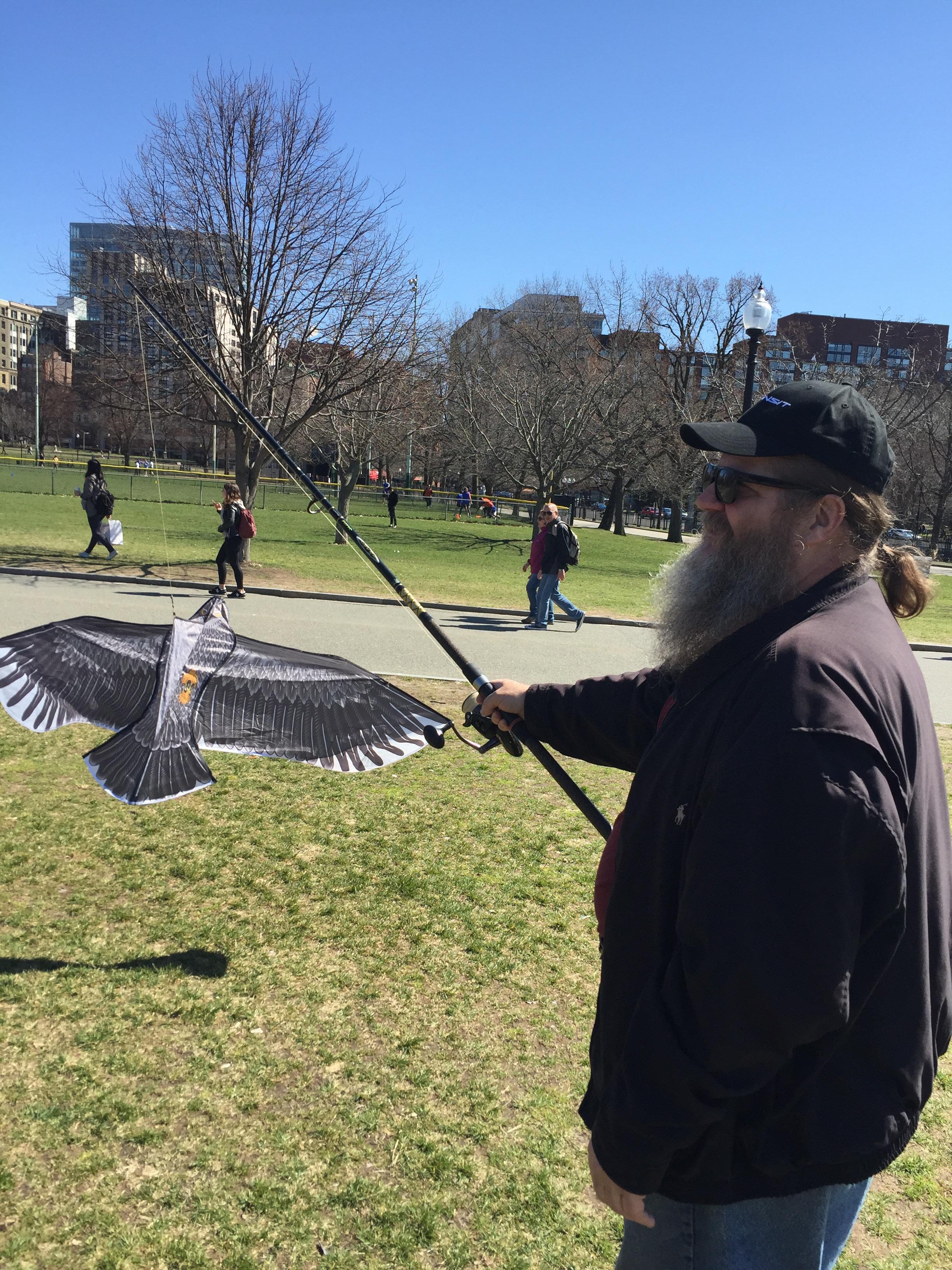 Flying a kite on a fishing pole r/ofcoursethatsathing