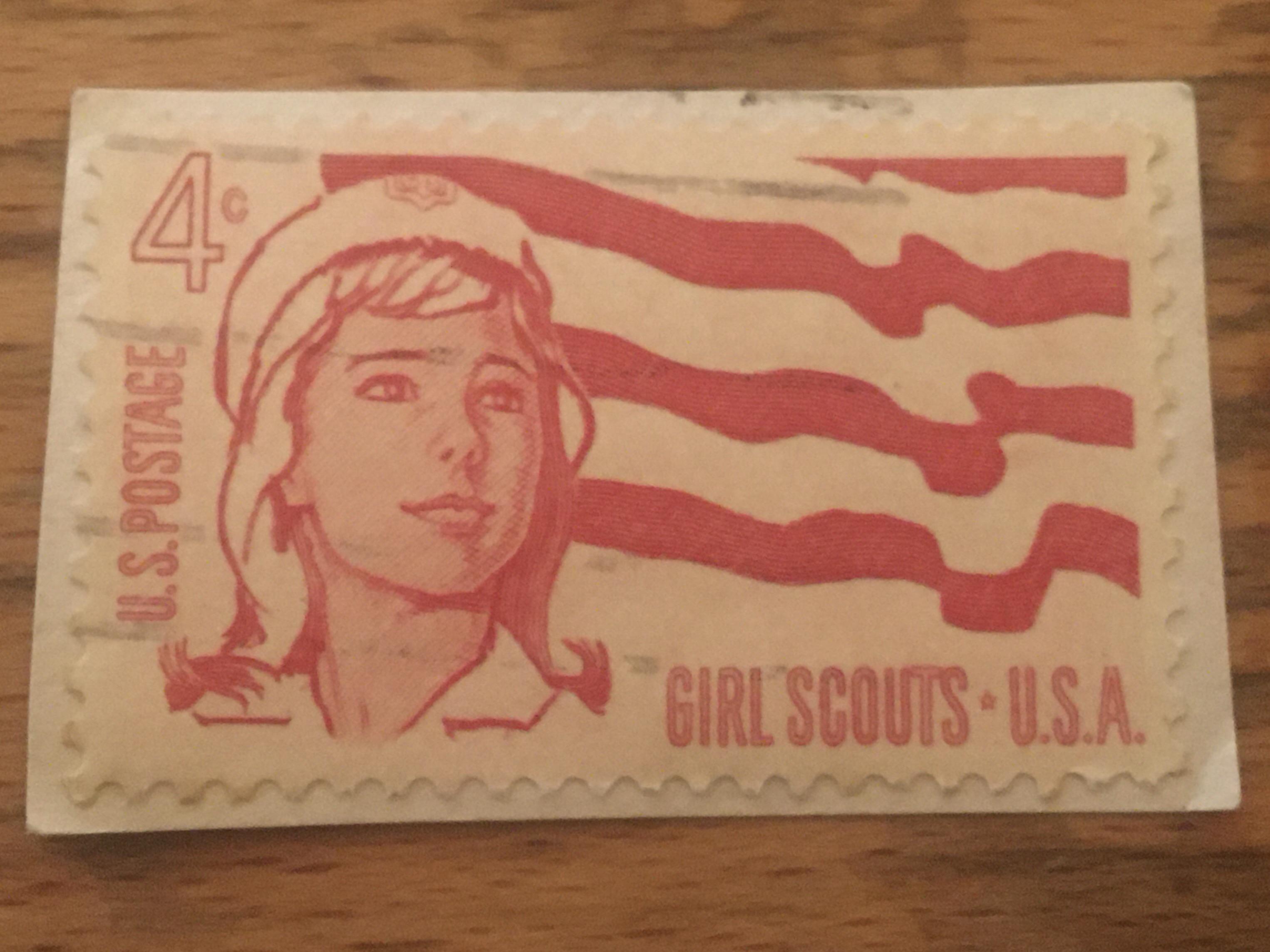 1962 Girl Scout 4 cent stamp. stamps
