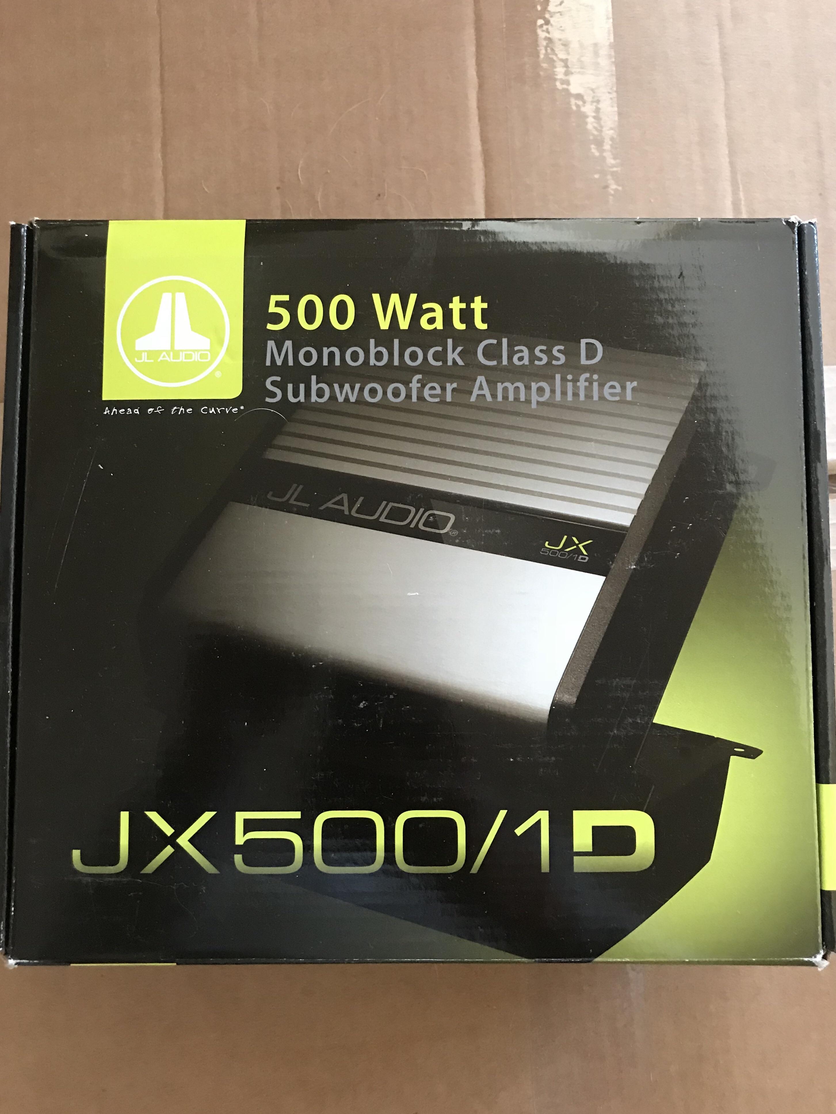 [FS] {USA} Brand New JL Audio JX500/1 Class D Mono amp. {$160} : r