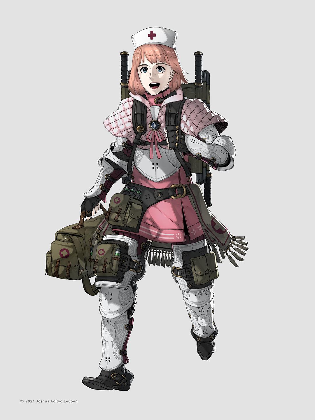 [OC] Field Nurse r/characterdrawing