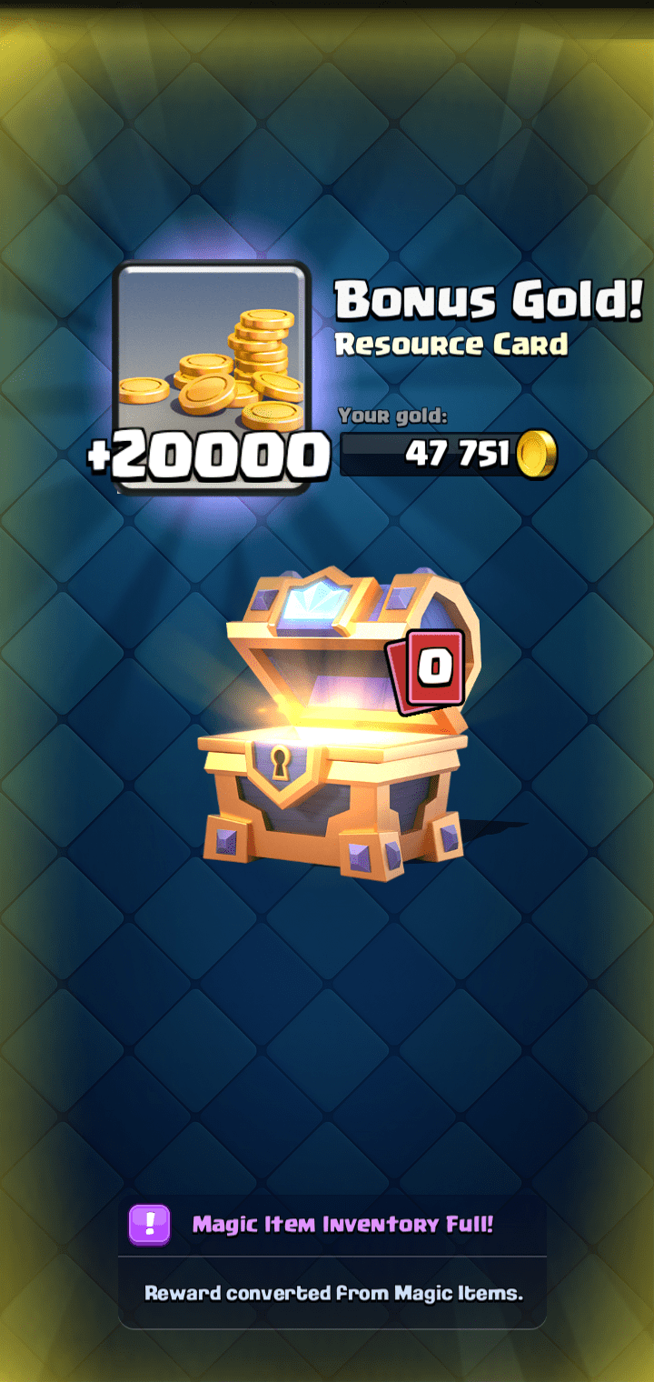 i have 1 legendary wild card and I'm in arena 10 this what happened