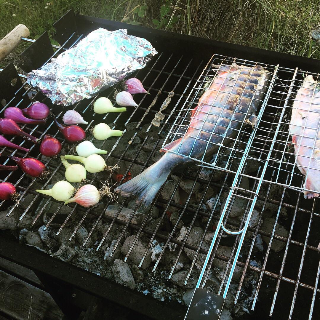 Arctic char on the grill [Homemade] r/food
