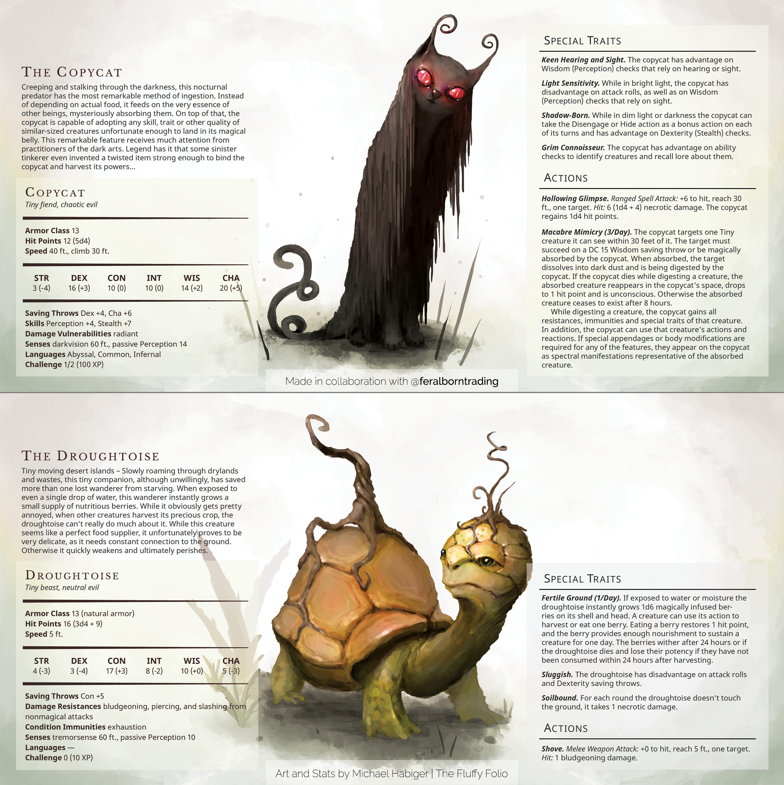 [OC] Two Tiny Evil Creatures DnD