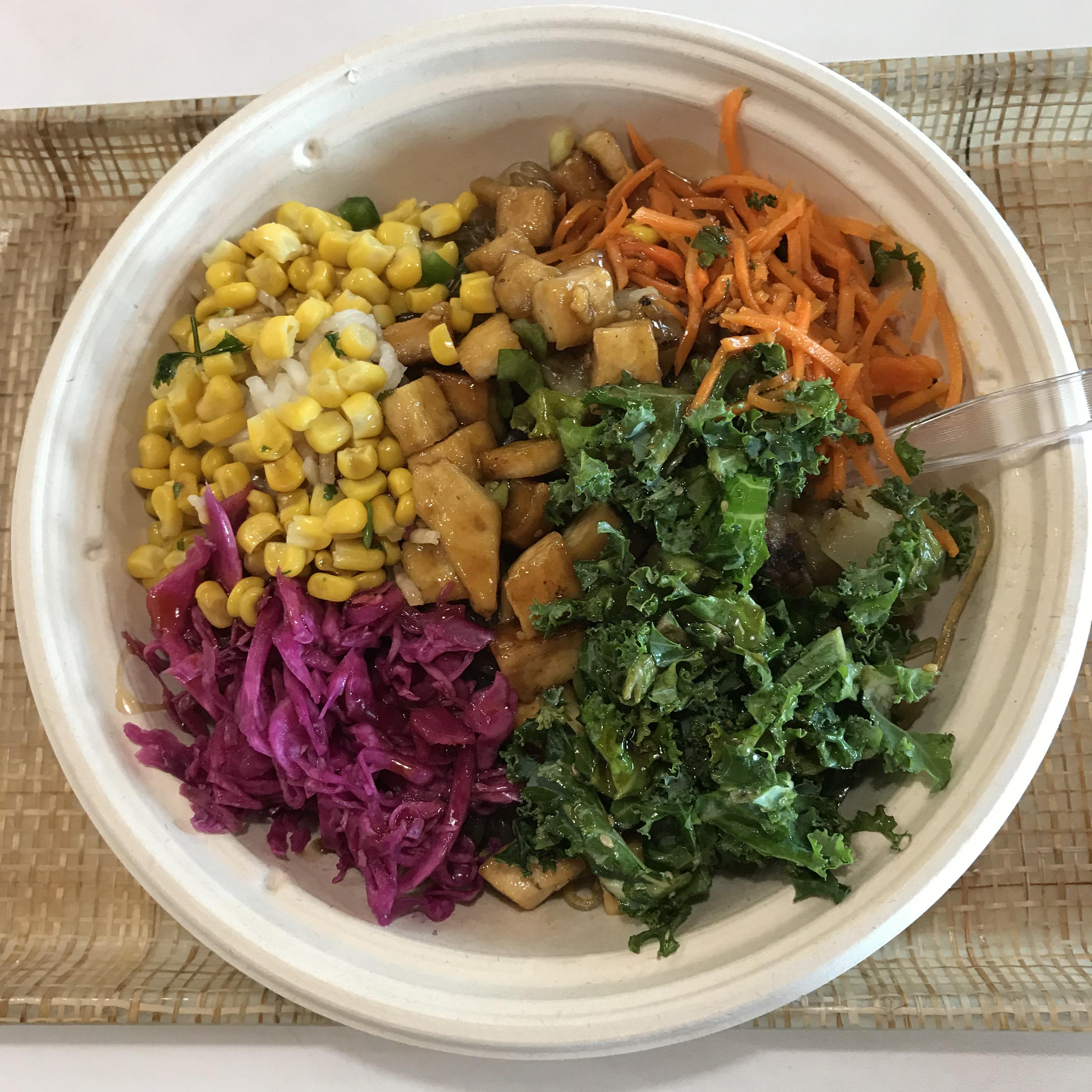 bibibop (asian style chipotle) has amazing vegan options. bowl with