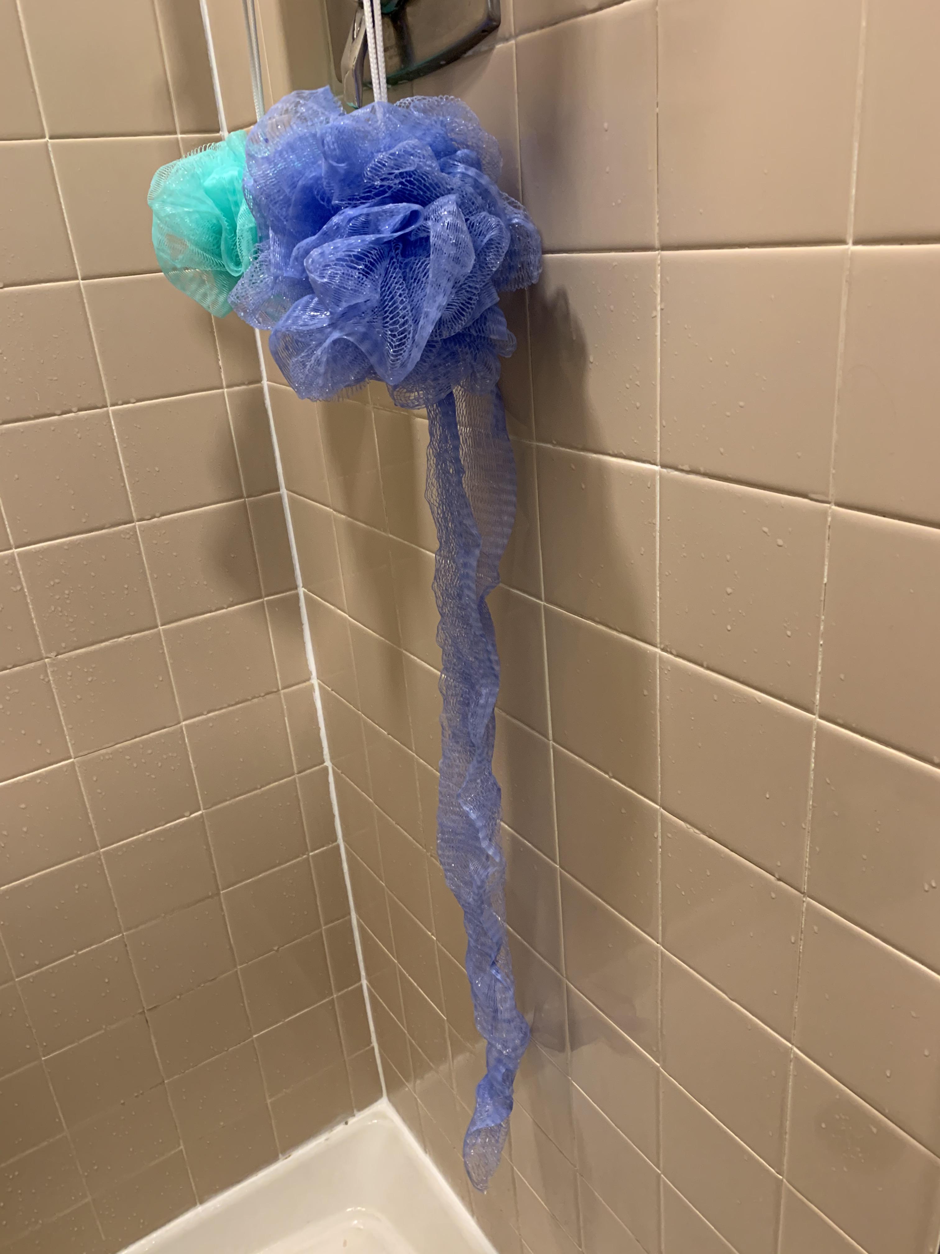 My loofah thing fell apart in the middle of my shower r