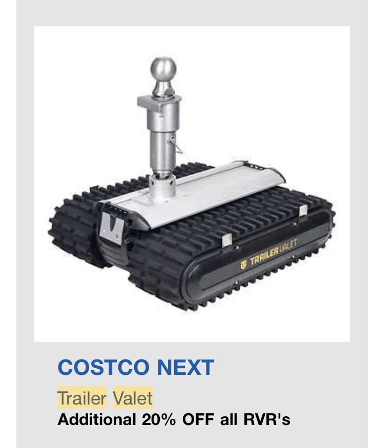 Costco Next Trailer Valet 20 off again soon? r/Costco