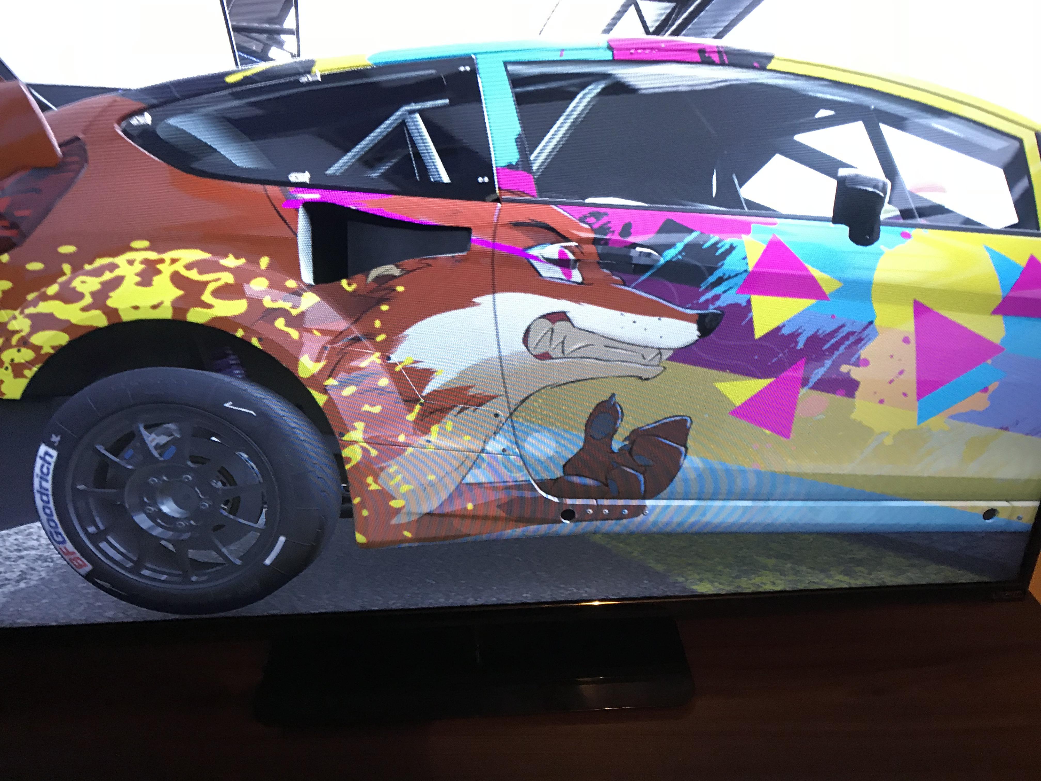 In Forza horizon 4 on Xbox, Dexter 092’s incredible fox vinyl group