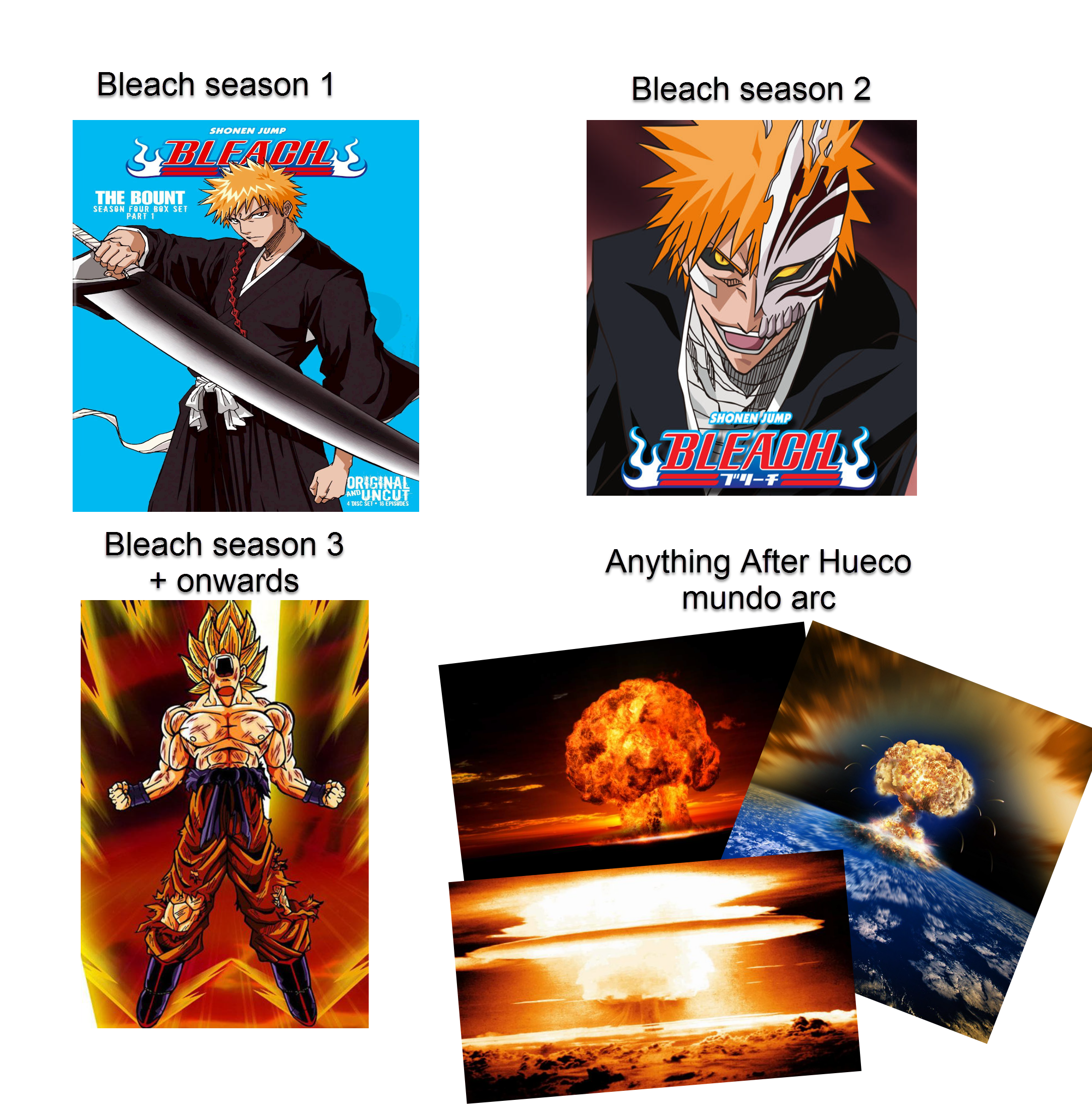 OC Meme, How bleach started and ended animememes