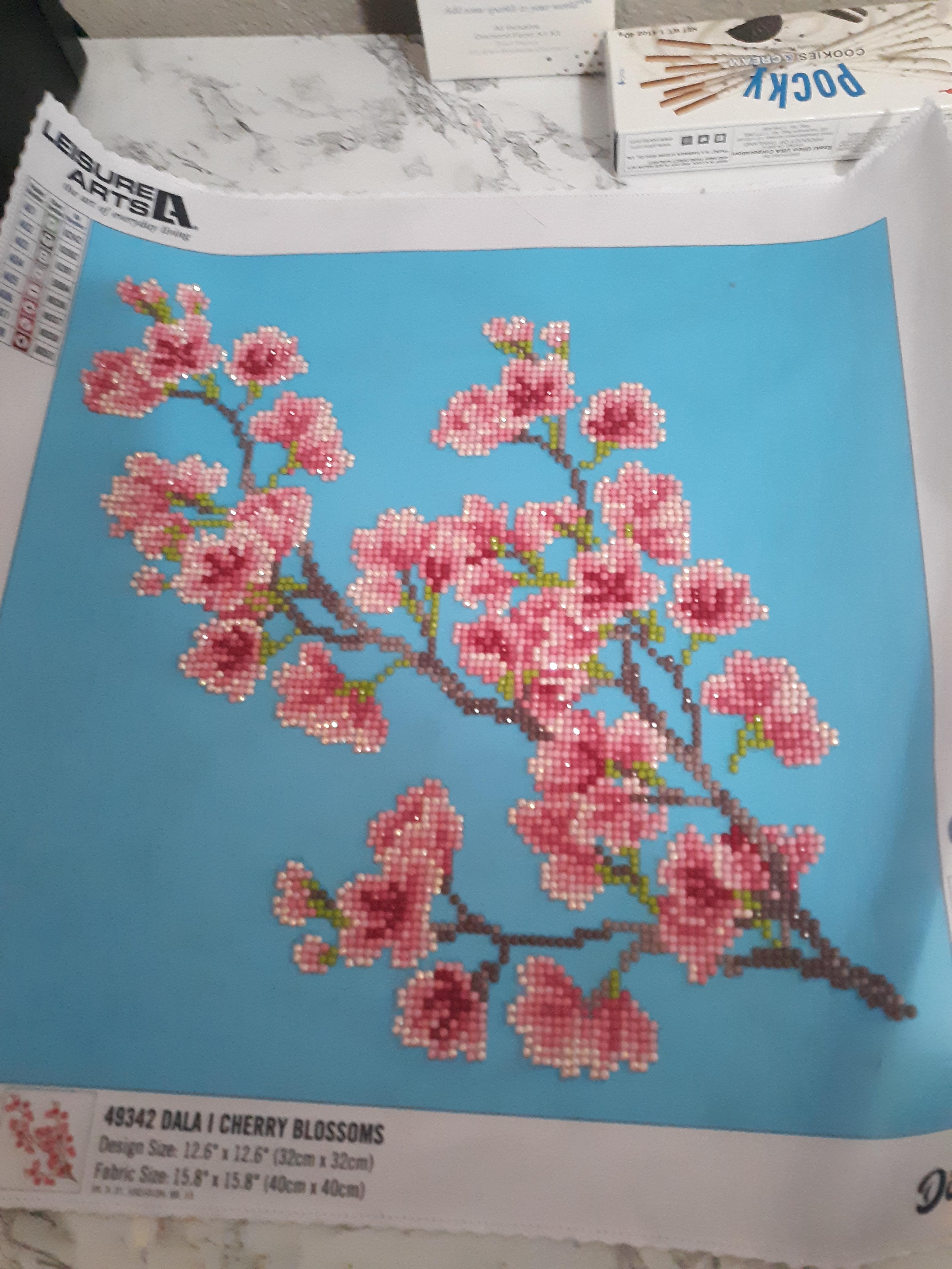 Cherry Blossom painting from Hobby Lobby r/diamondpainting